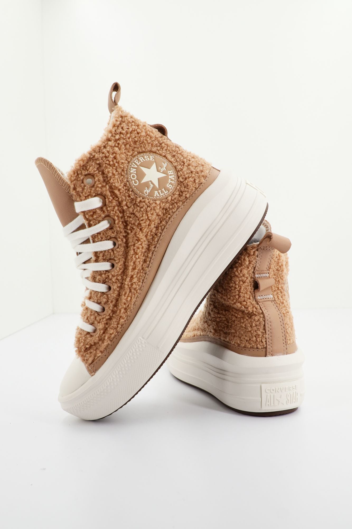 CONVERSE CHUCK TAYLOR ALL STAR MOVE PLATFORM SHERPA en color MARRON (3)