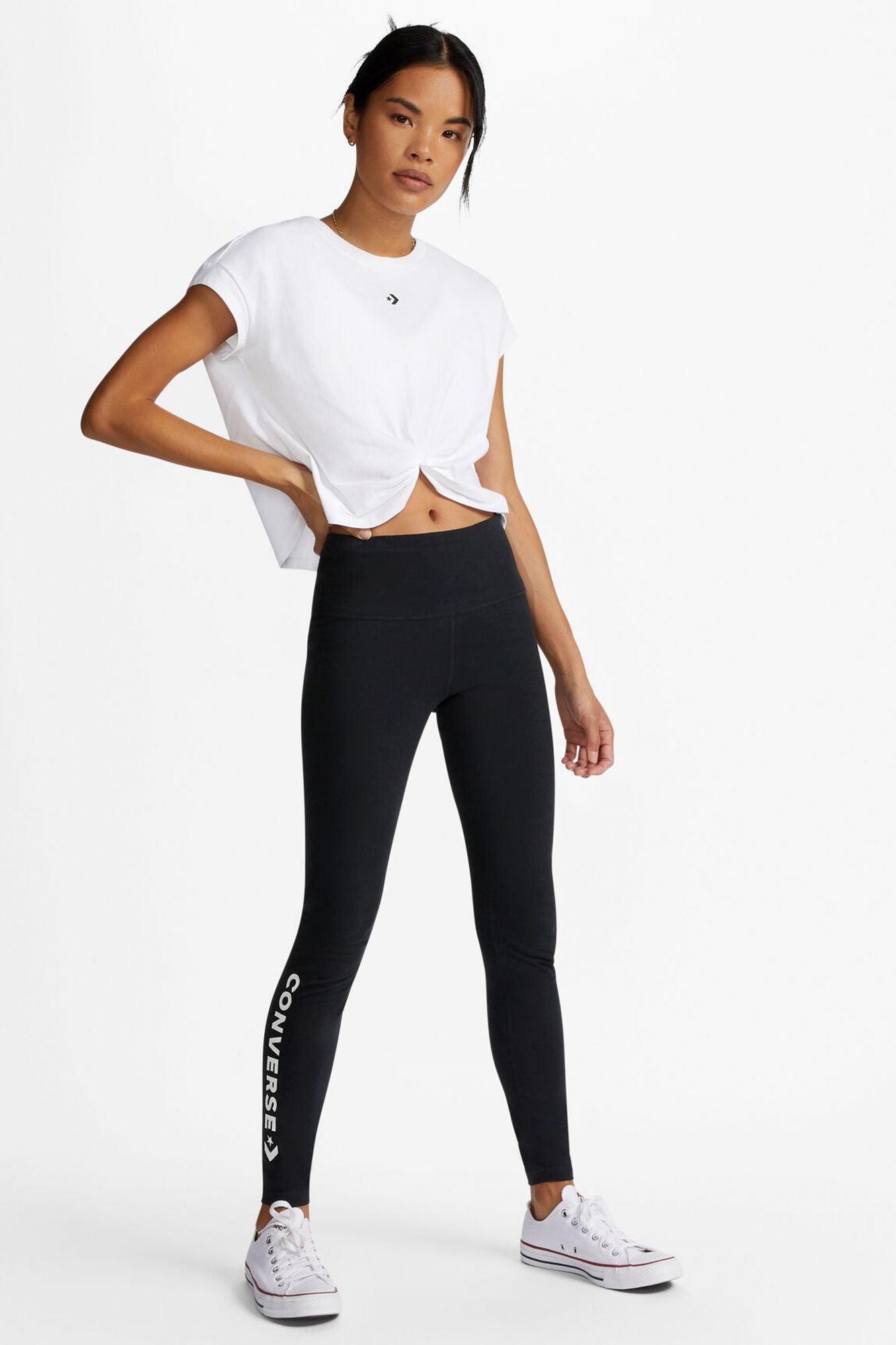 CONVERSE LEGGING WORDMARK en color NEGRO (4)