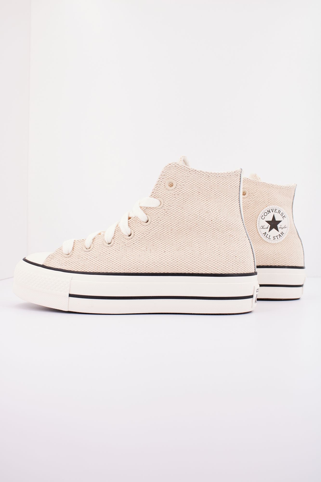 CONVERSE CHUCK TAYLOR ALL LIFT CANVAS & LEATHER en color BEIS (1)