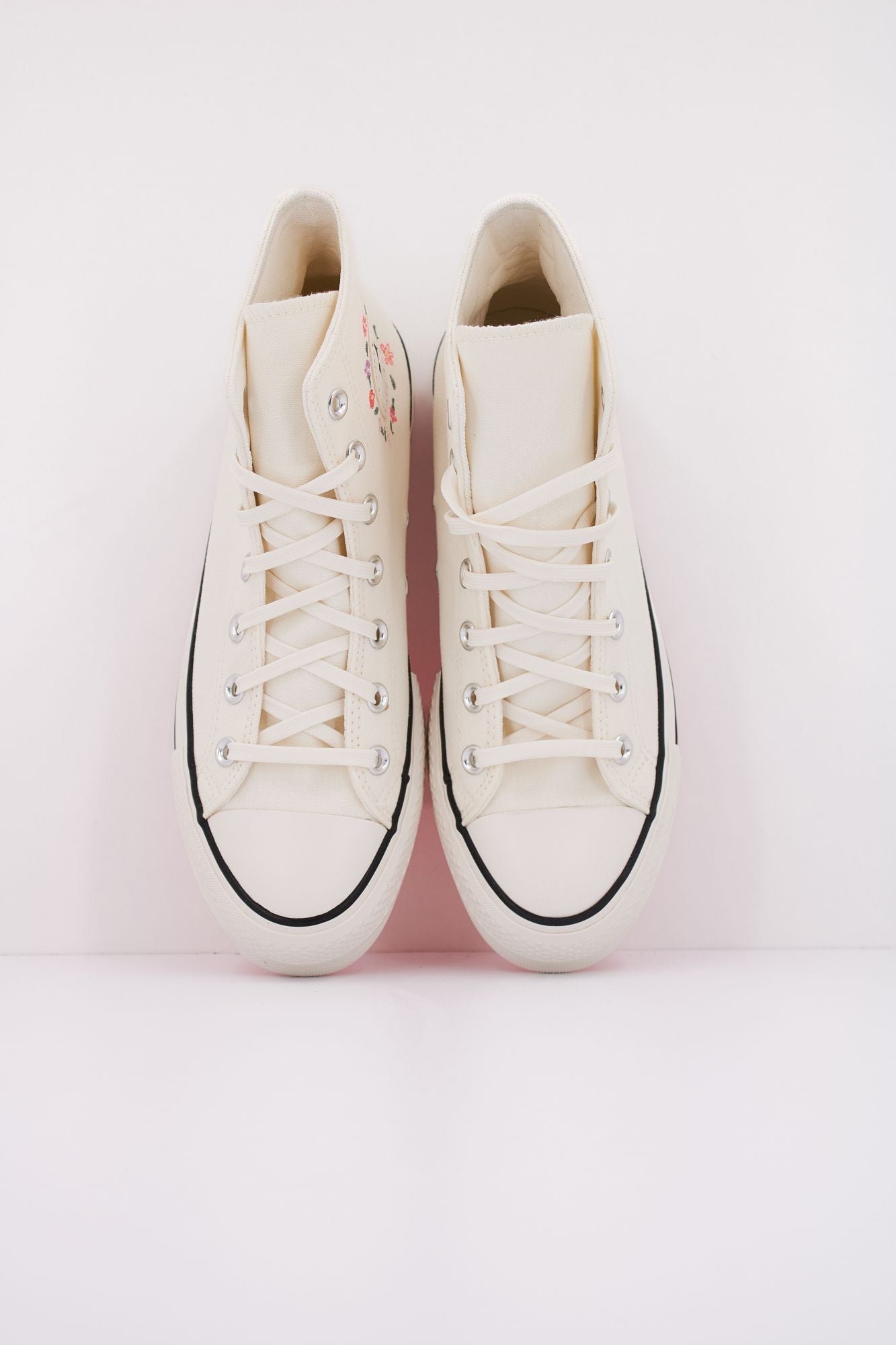 CONVERSE CHUCK TAYLOR ALL STAR LIFT PLATFORM LITTLE FLOWERS en color BLANCO (3)