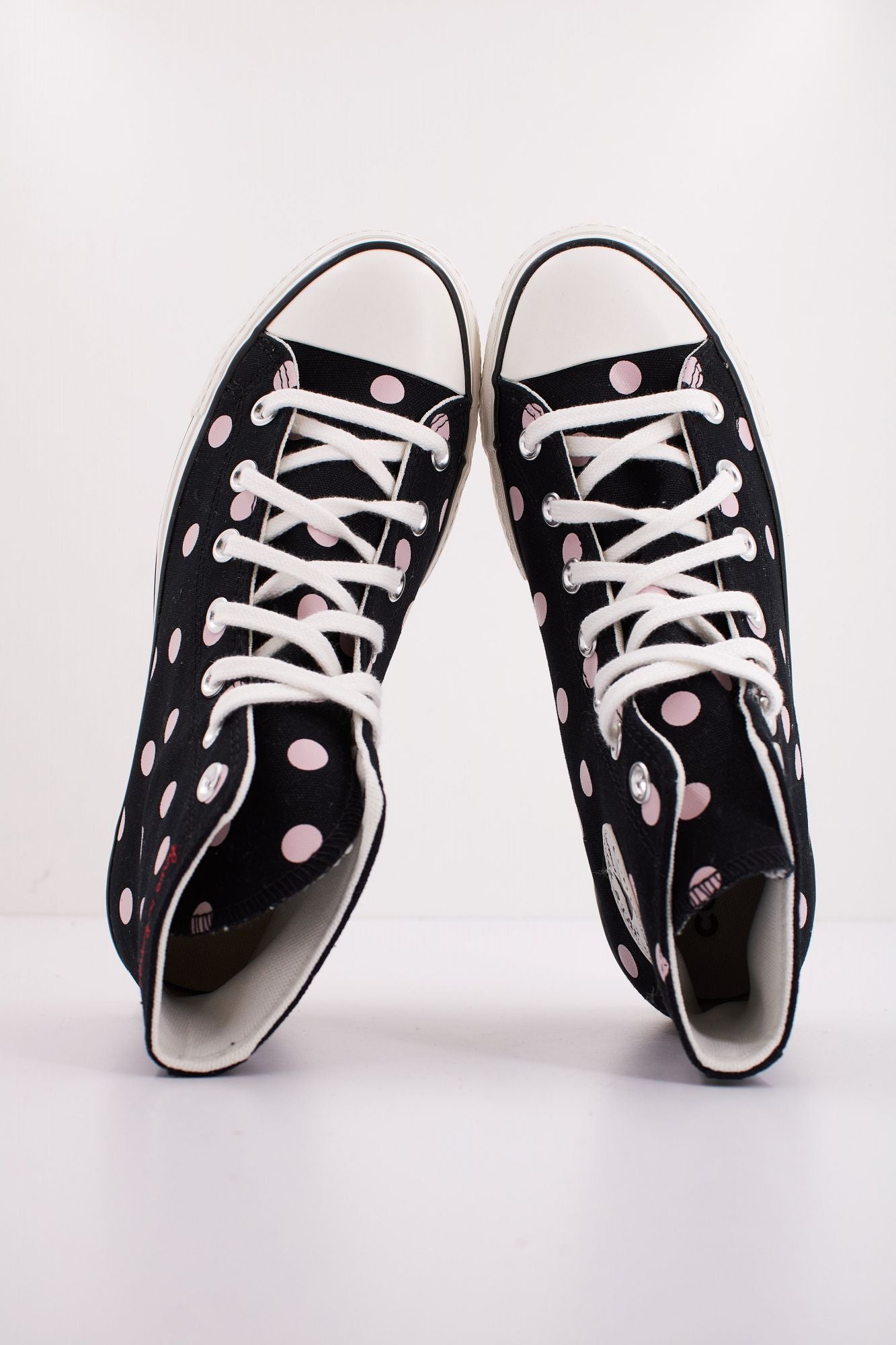 CONVERSE CHUCK TAYLOR ALL STAR LIFT PLATFORM POLKA DOTS en color NEGRO (3)
