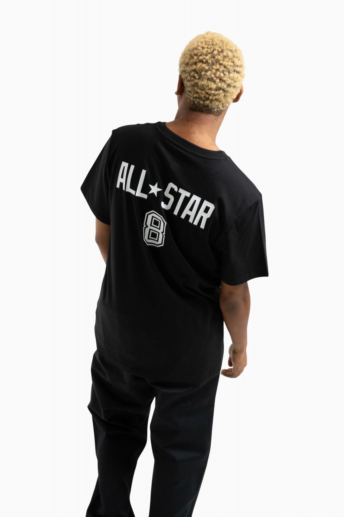 CONVERSE RETRO CHUCK SOCCER T SHIRT en color NEGRO (2)