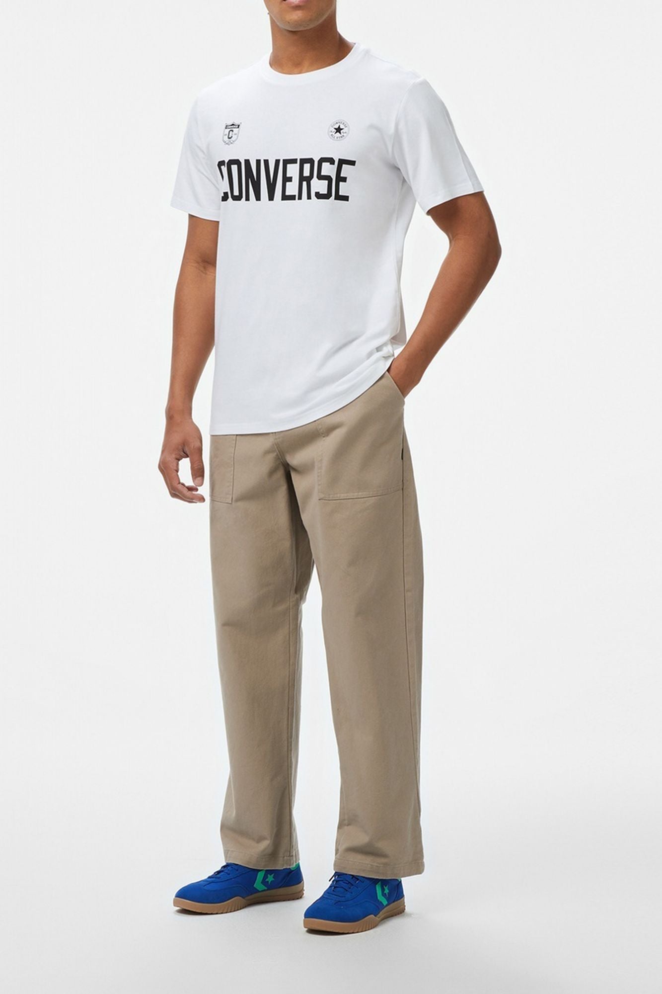 CONVERSE RETRO CHUCK SOCCER T SHIRT en color BLANCO (4)