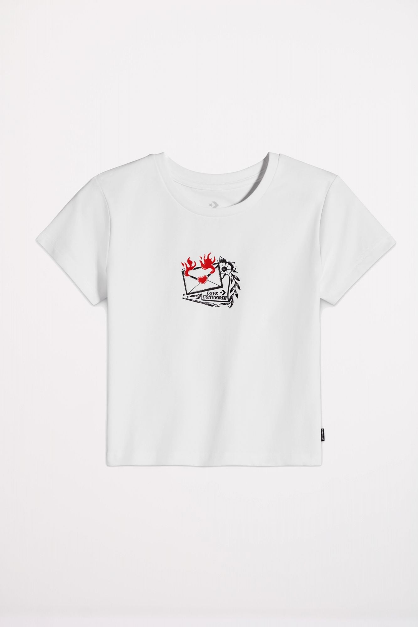CONVERSE LOVE LETTER T-SHIRT en color BLANCO (1)