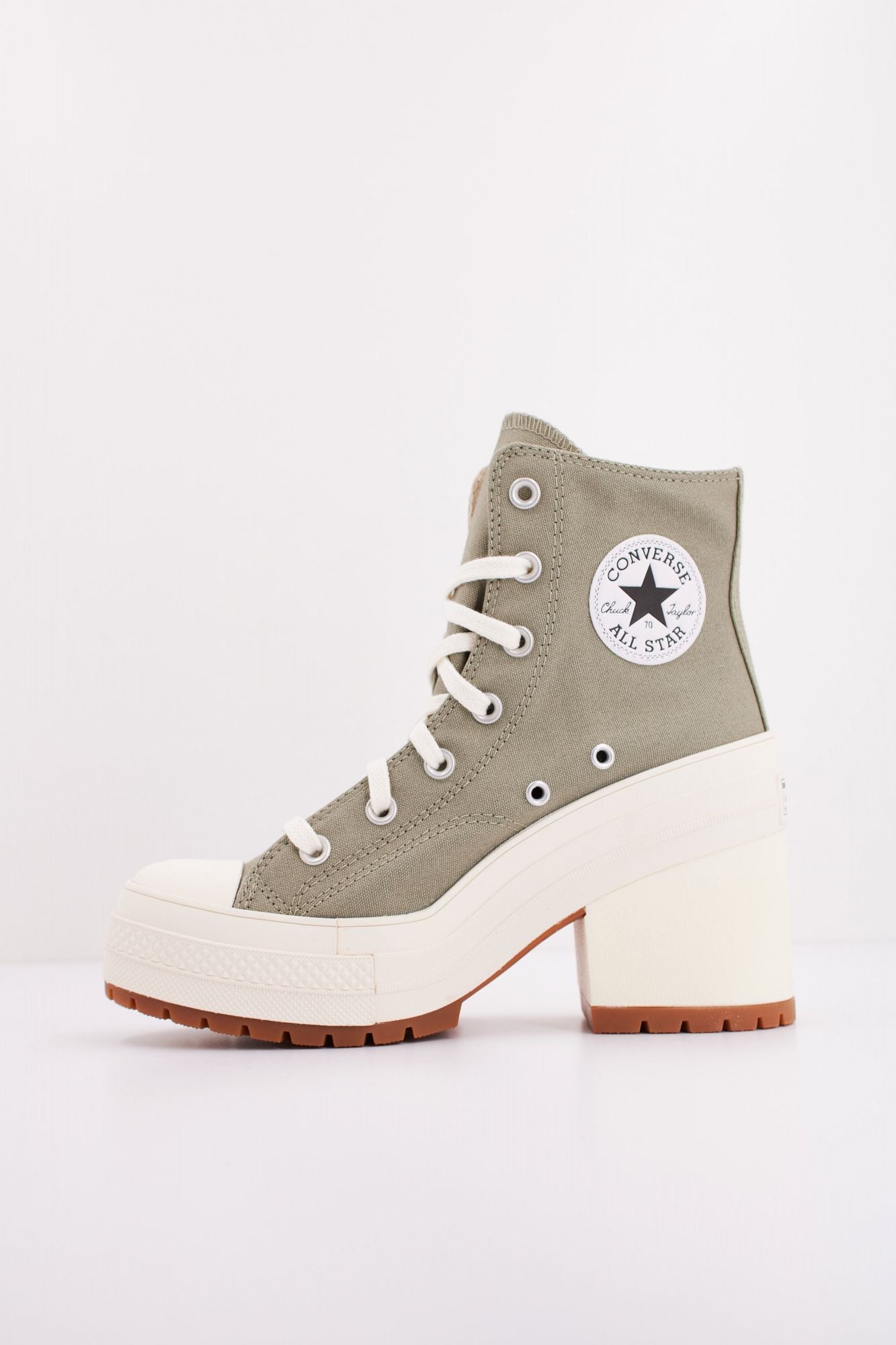 CONVERSE CHUCK TAYLOR ALL STAR 70 DE LUXE HEEL HI en color VERDE (1)