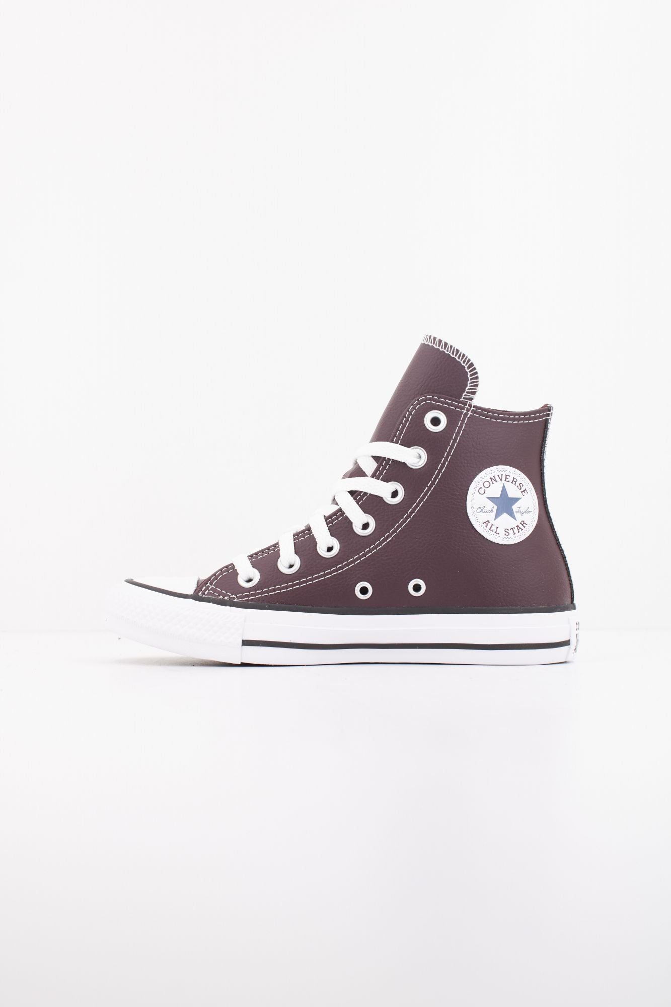 CONVERSE CHUCK TAYLOR ALL STAR FAUX LEATHER en color BURDEOS (1)