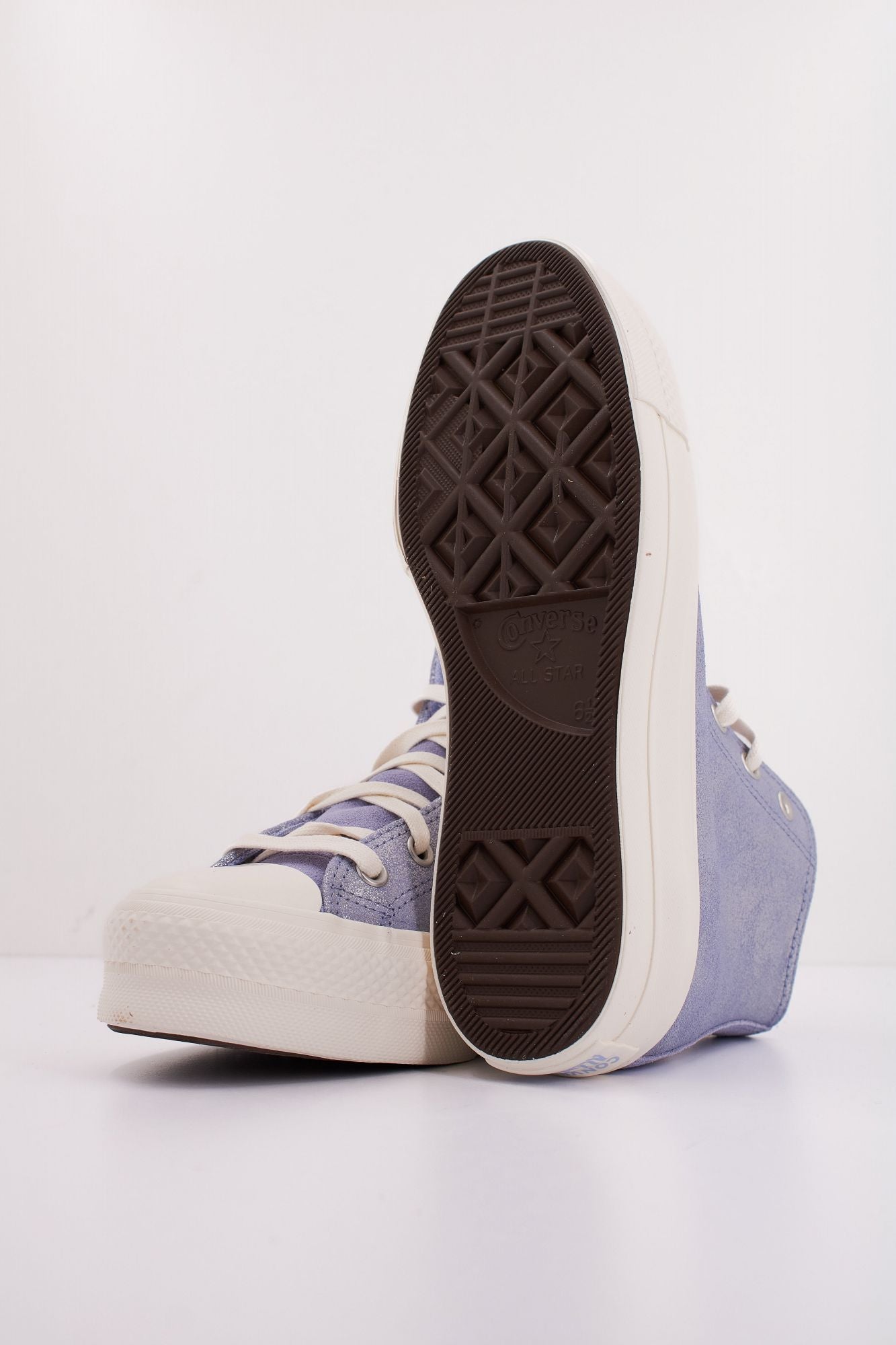 CONVERSE Chuck Taylor All Star Lift Platform Suede Shimmer Hi en color VIOLETA (5)