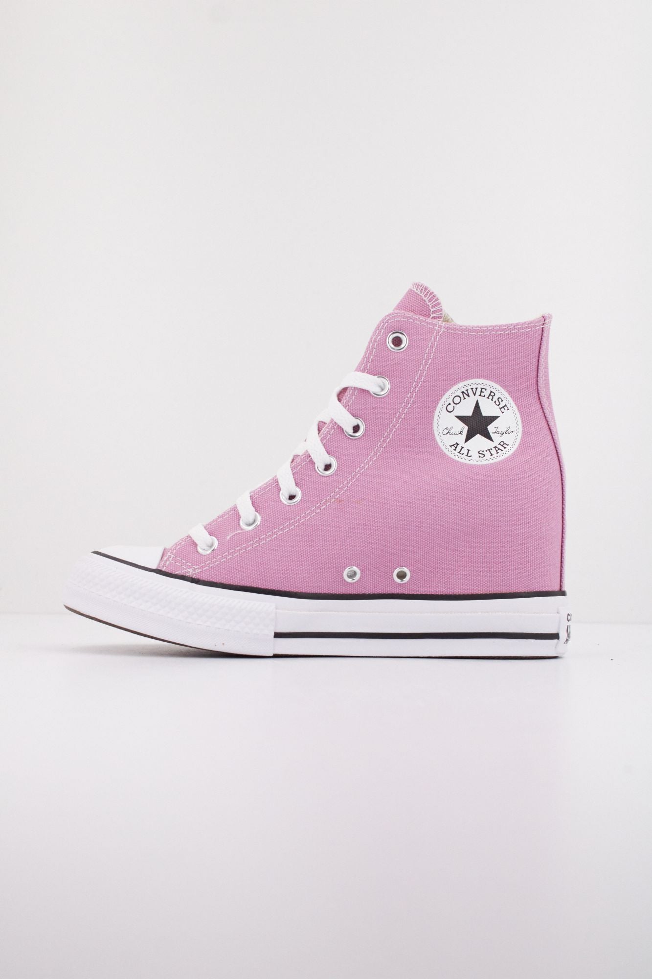 CONVERSE CHUCK TAYLOR ALL STAR CLASSIC WEDGE PLATFORM en color ROSA (1)
