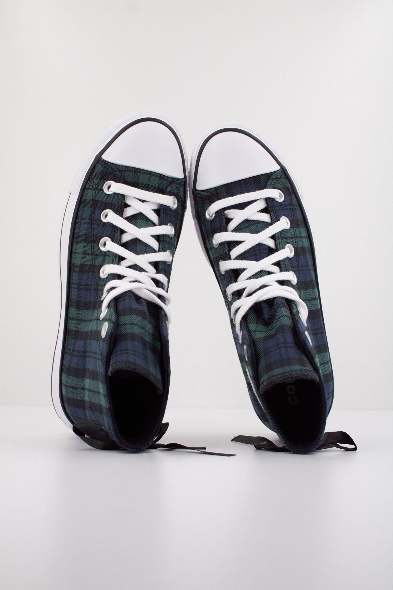 CONVERSE CHUCK TAYLOR ALL STAR LIFT PLATFORM PLAID en color VERDE (3)