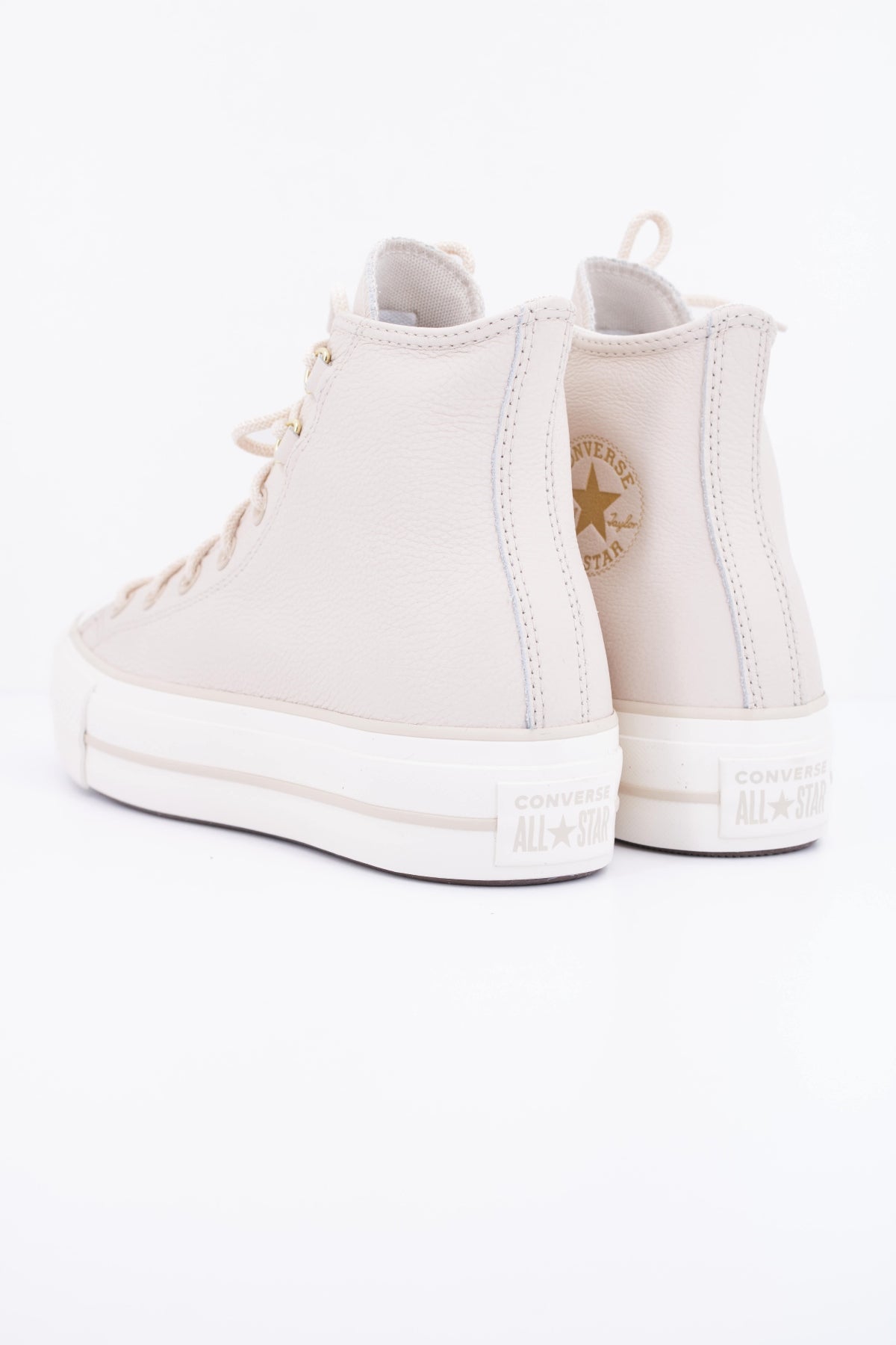CONVERSE CHUCK TAYLOR ALL STAR LIFT LEATHER A14517C en color NUDE (4)
