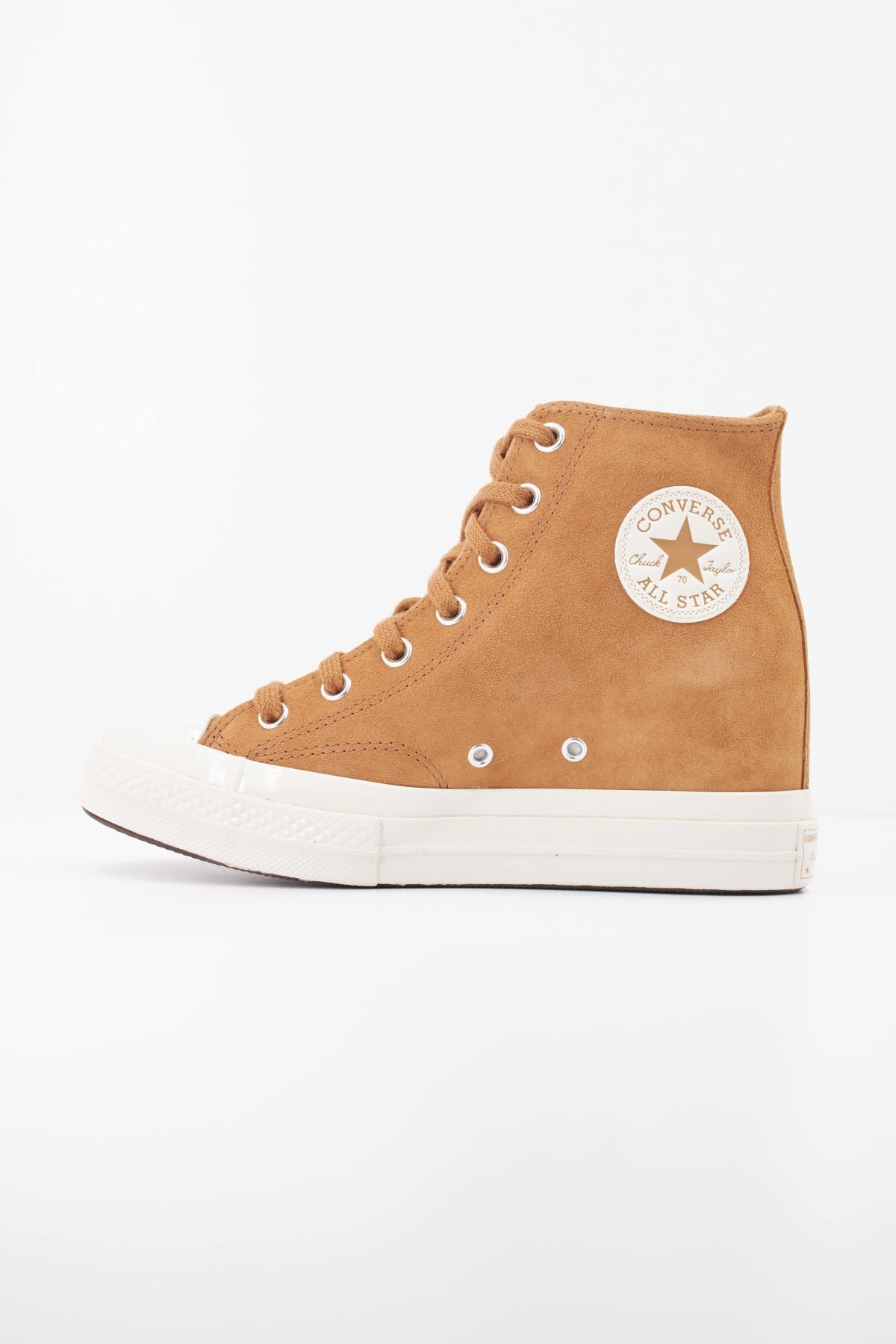 CONVERSE CHUCK 70 WEDGE HI en color MARRON (1)