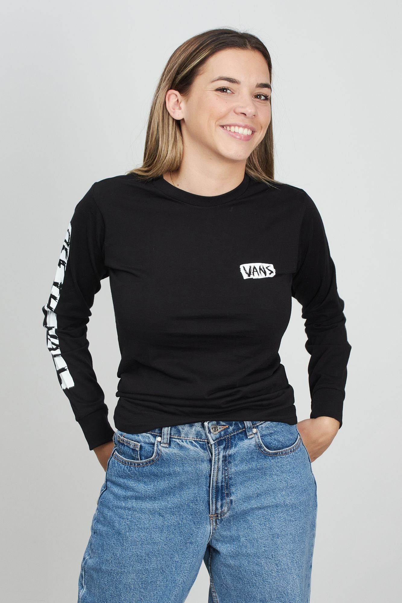 VANS SCRATCHED VANS LS en color NEGRO (1)