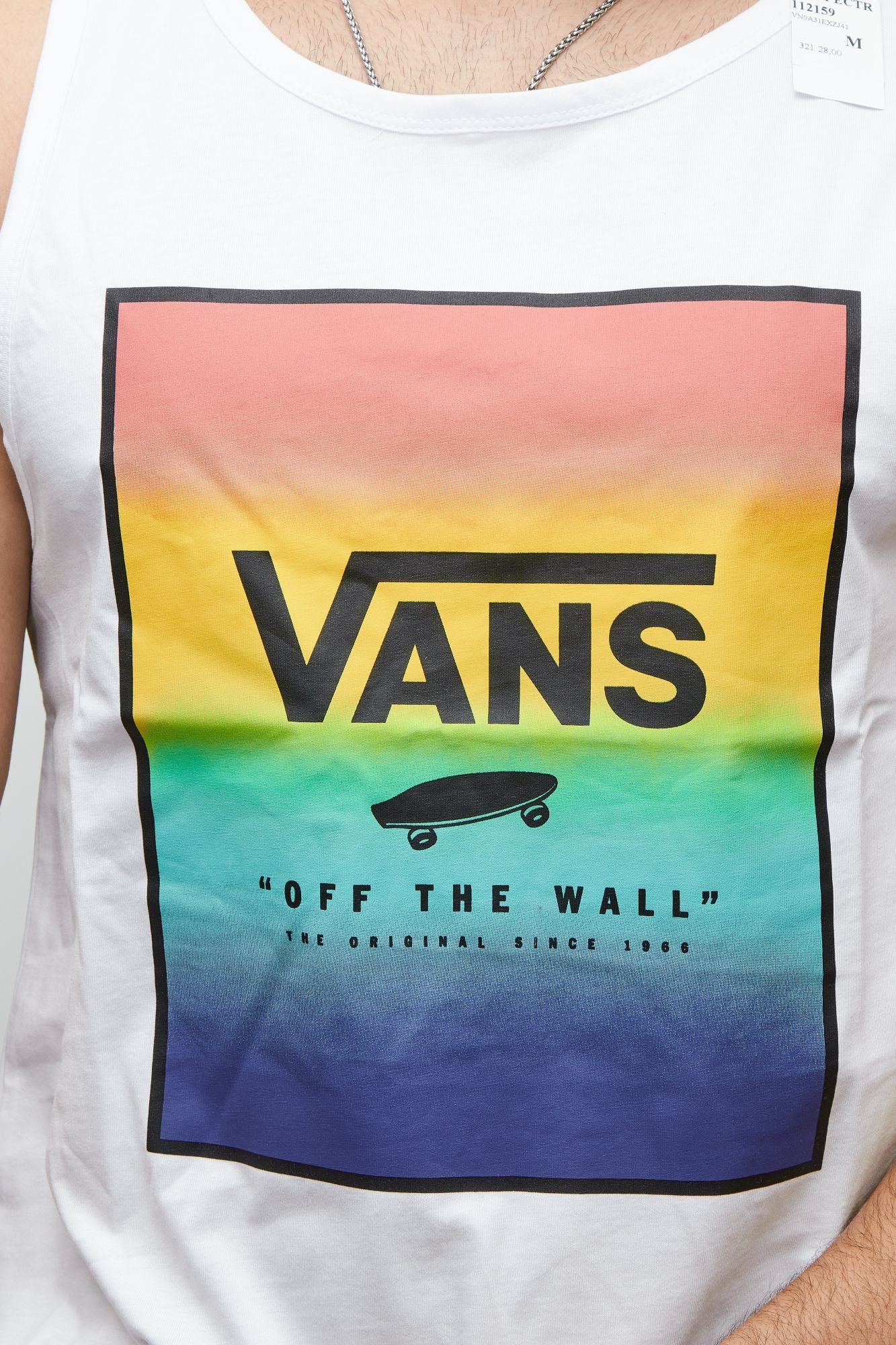 VANS PRINT BOX TANK en color BLANCO (4)