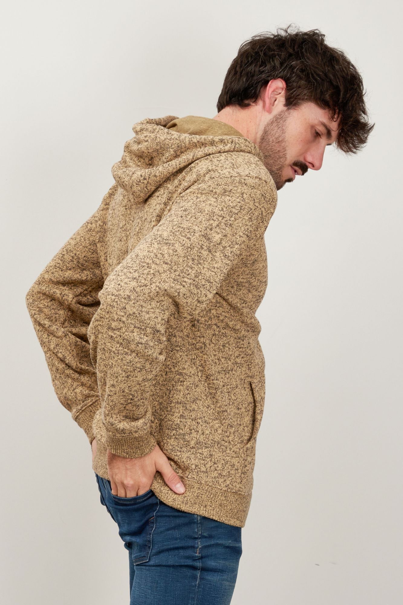 VANS FLURRY HALF ZIP en color MARRON (2)