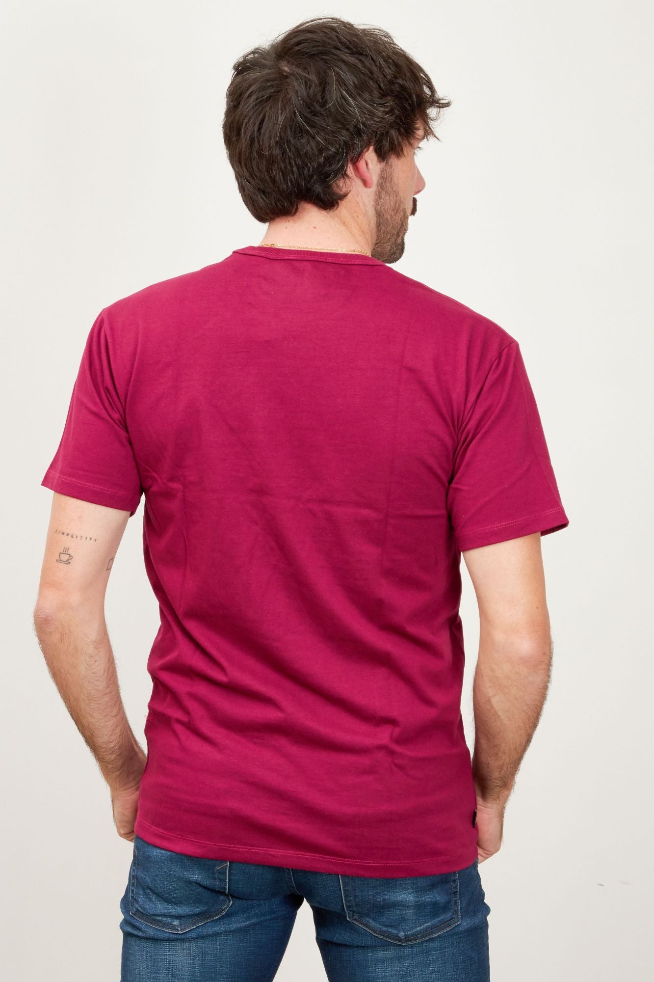 VANS OFF THE WALL CLASSI en color BURDEOS (4)