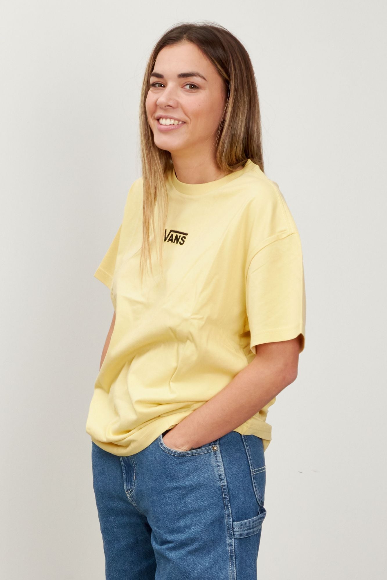 VANS FLYING V OVERSIZED en color AMARILLO (3)