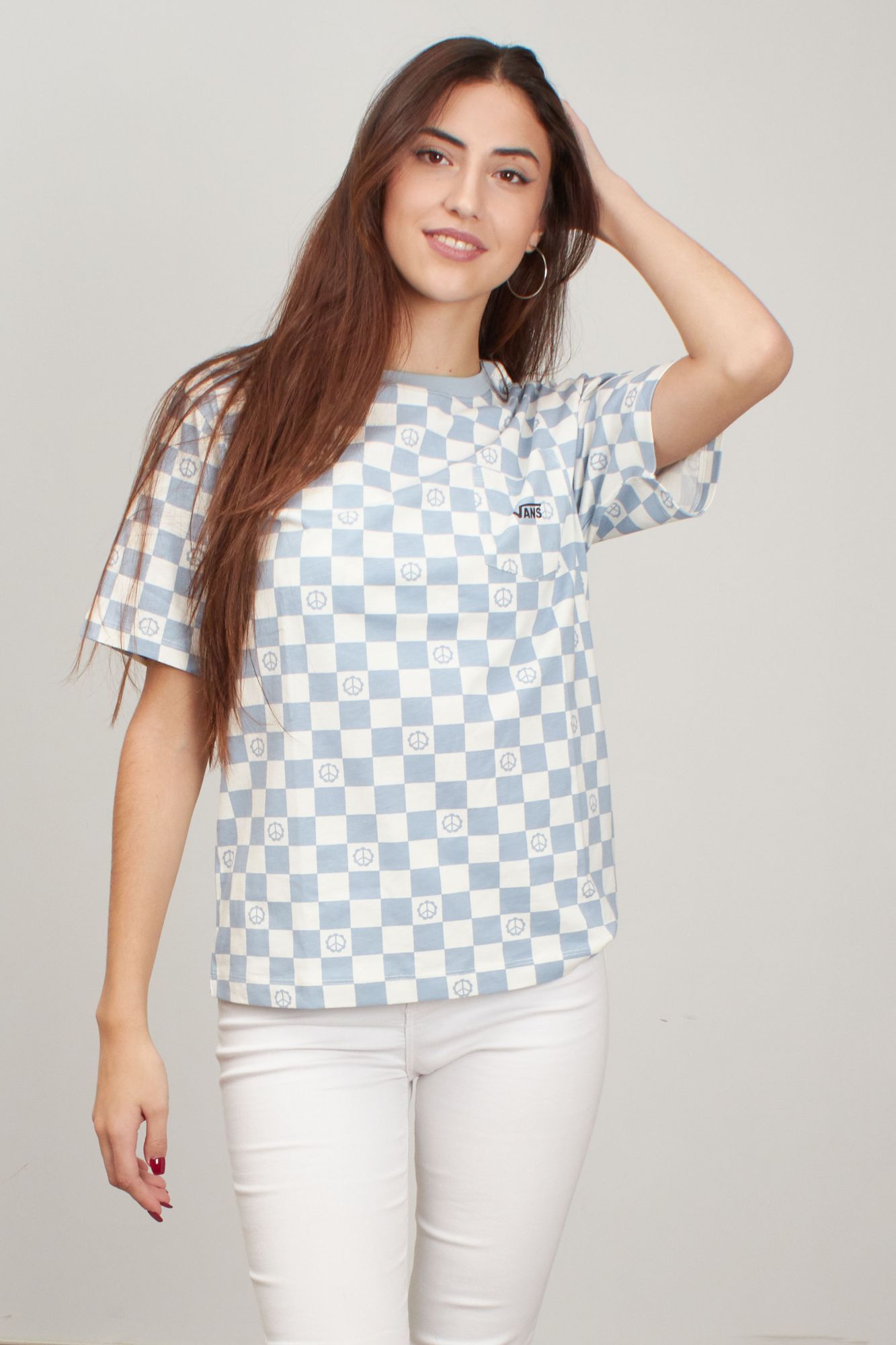 VANS PEACE POCKET PEACE CHE en color AZUL (1)