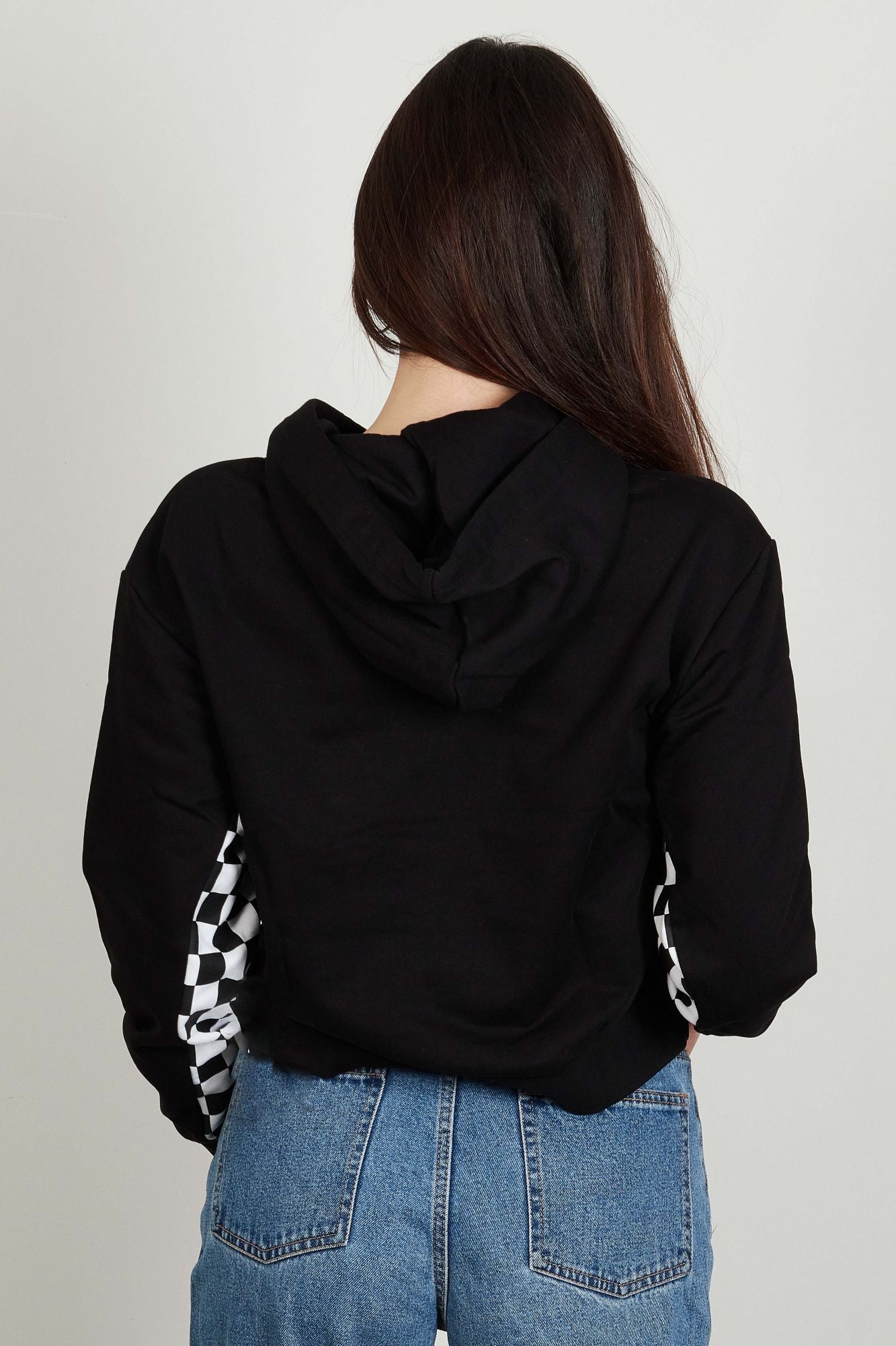 VANS BOOM BOOM CHECK IT HOODIE en color NEGRO (2)