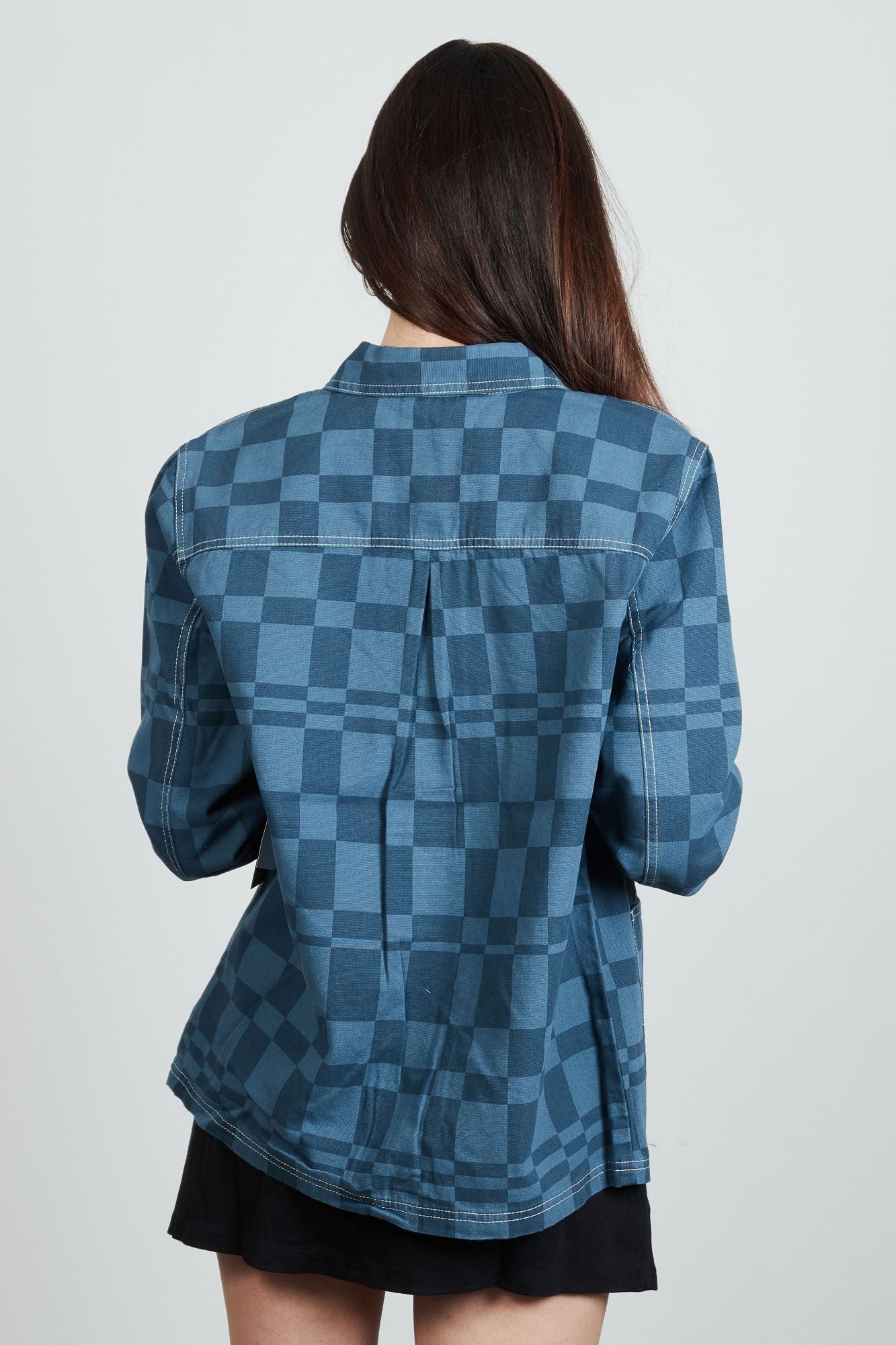 VANS DRILL II CHORE PRINT JACKET en color AZUL (4)