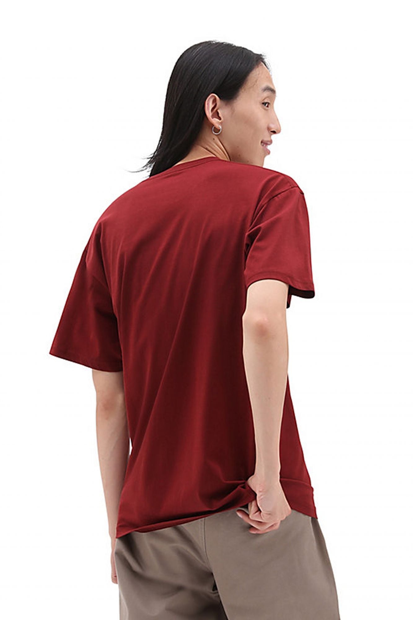 VANS VARSITY TYPE SS TEE en color BURDEOS (3)
