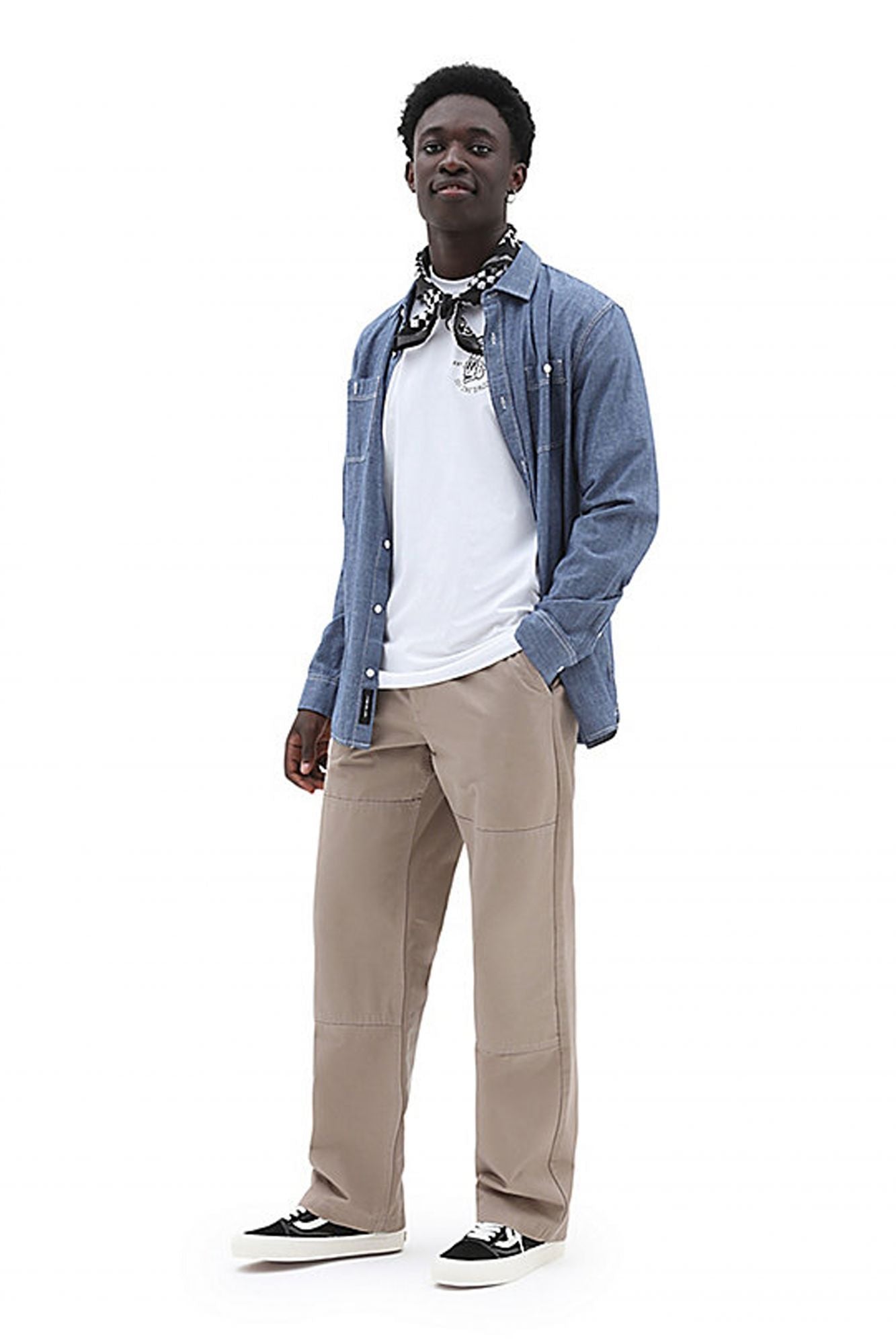 VANS SHAKEN SKULL SS TEE en color BLANCO (4)