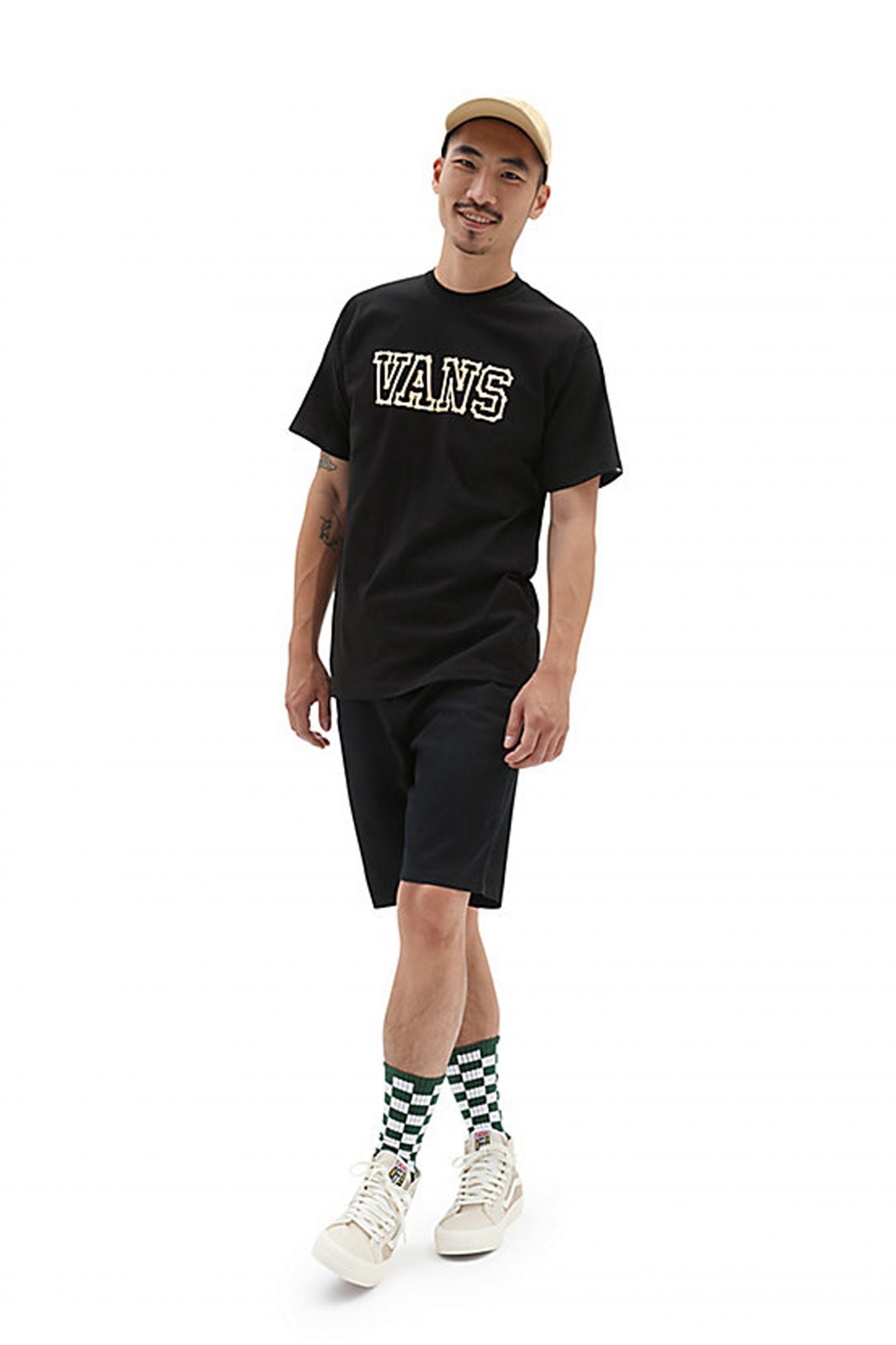 VANS VANS BONES SS TEE en color NEGRO (4)