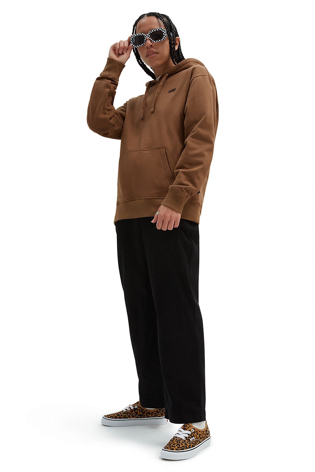 VANS FLYING V BFF HOODIE EM en color MARRON (4)