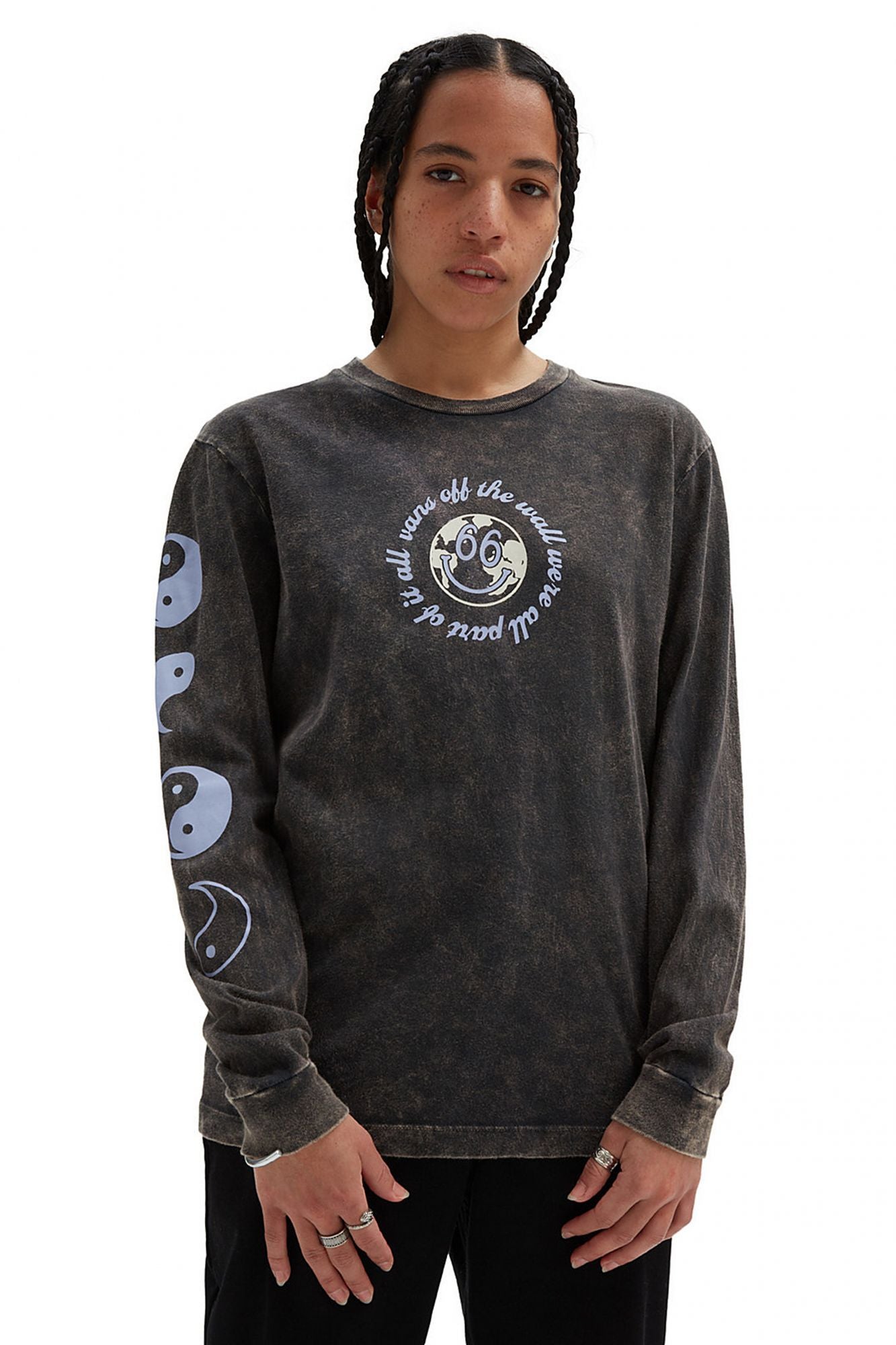 VANS BLISS 66 LS BFF DUSK D en color NEGRO (1)