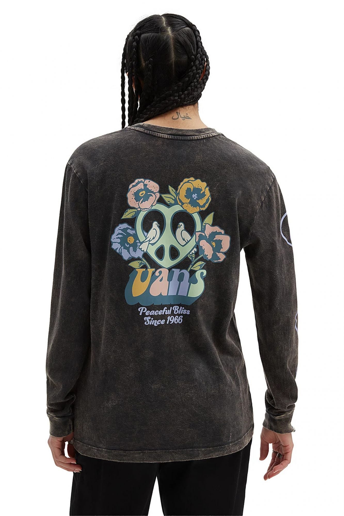 VANS BLISS 66 LS BFF DUSK D en color NEGRO (3)
