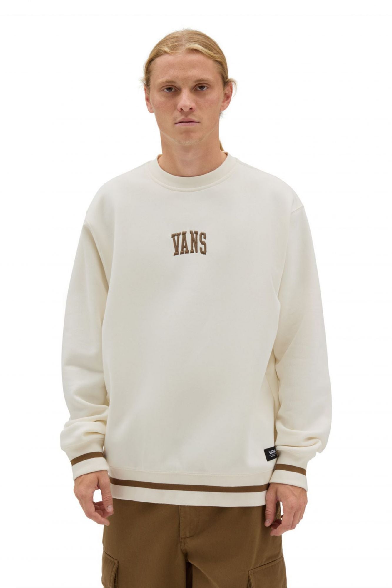 VANS ARCH LOOSE CREW en color BLANCO (1)