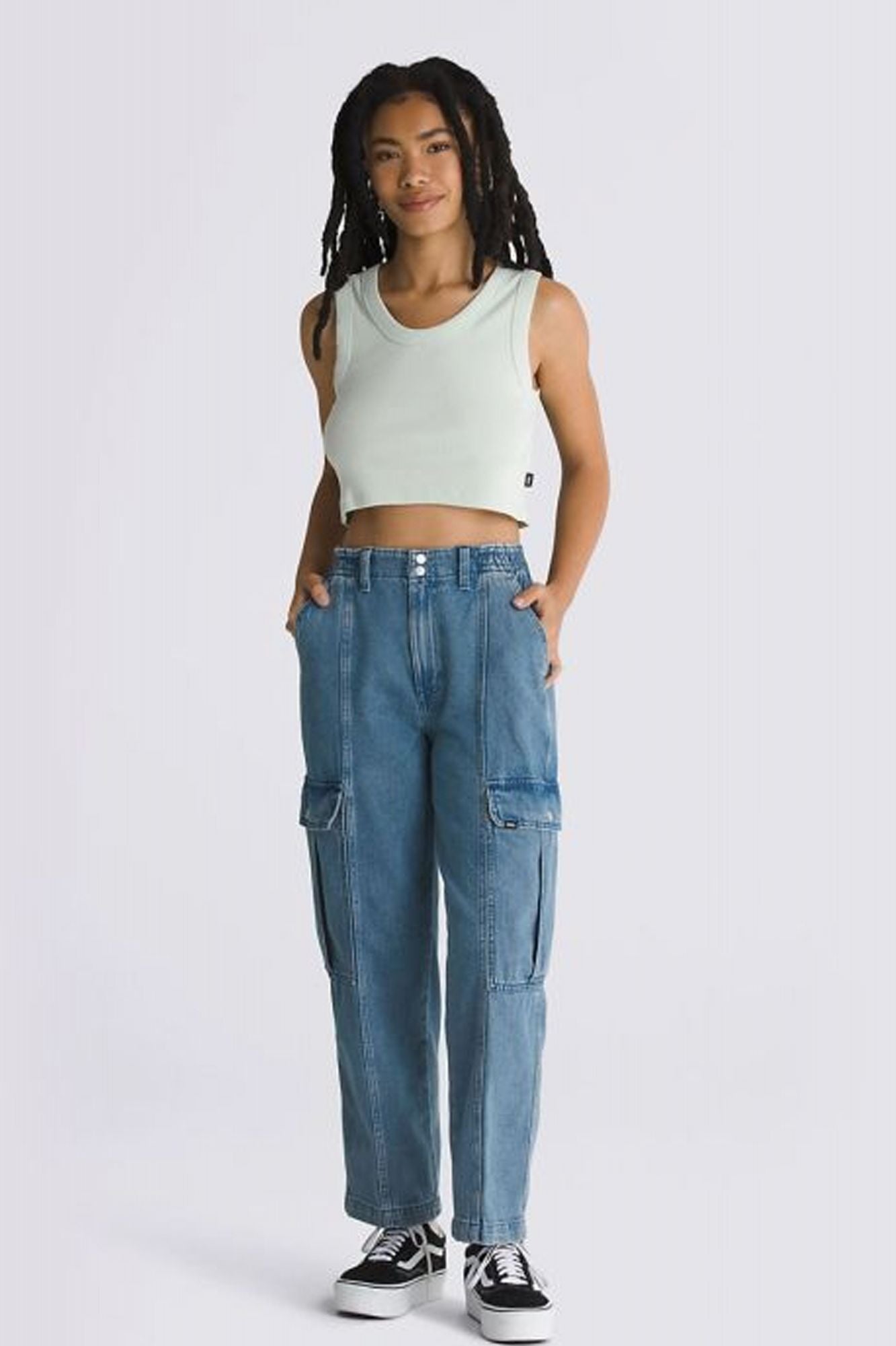 VANS DREW RIB TANK en color VERDE (4)