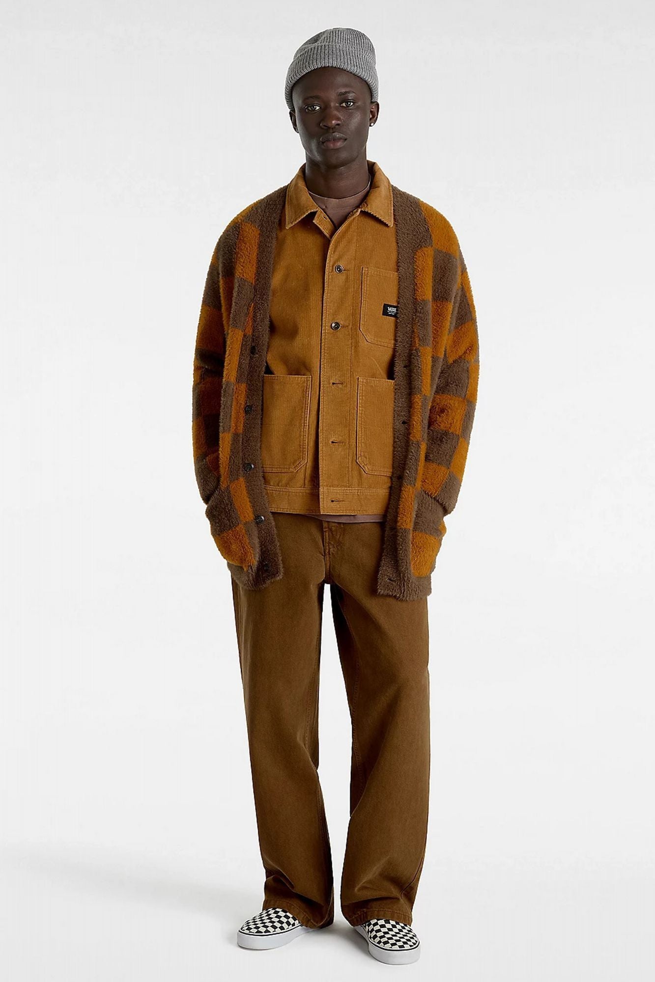 VANS CANFIELD CHECKERBOARD en color MARRON (5)