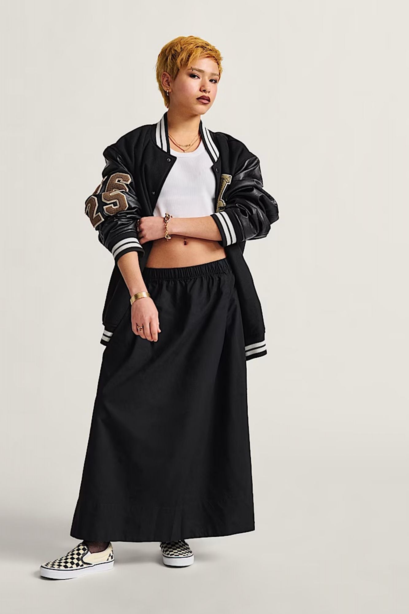 VANS FRANCESCA FULL SKIRT en color NEGRO (4)