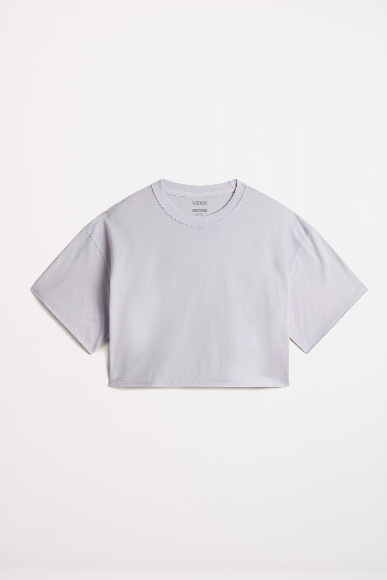 VANS RELAXED CROP WASH SS T en color GRIS (1)