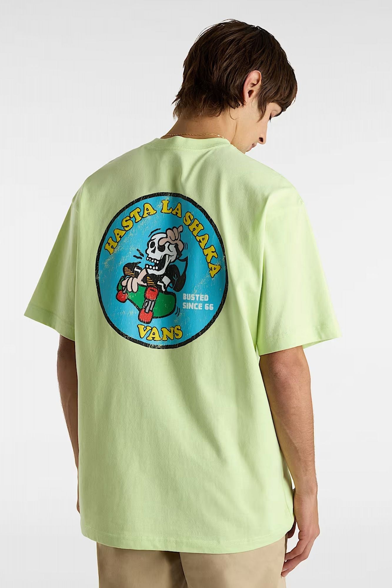 VANS SKULL LA SHAKA LOOSE S en color VERDE (3)