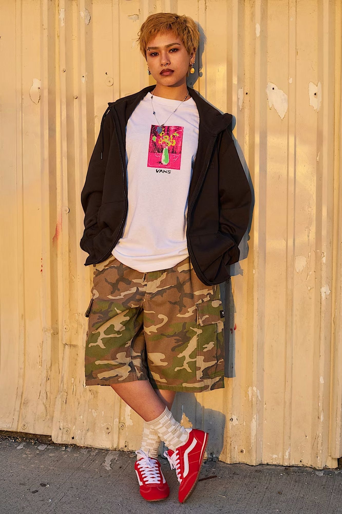 VANS RANGE CARGO LOOSE SHORT en color ANIMAL PRINT (4)