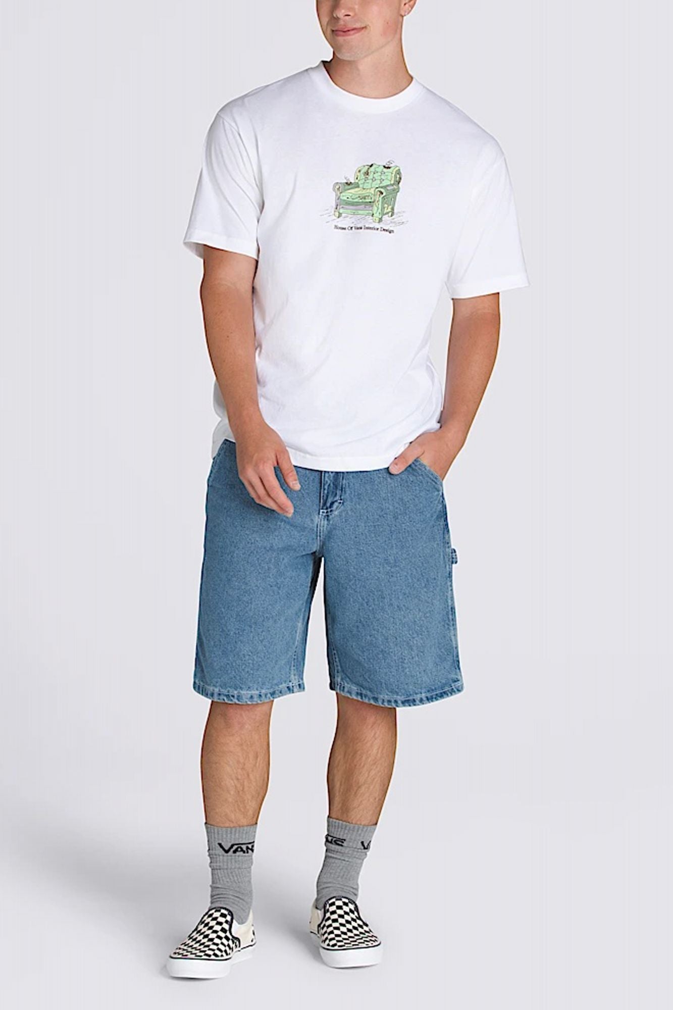 VANS DRILL CHORE LOOSE DENI en color AZUL (4)