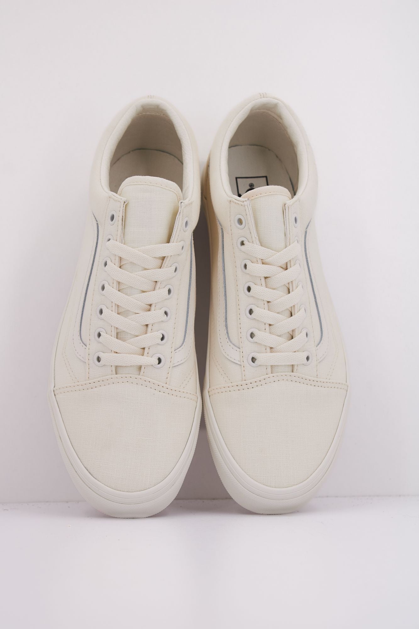 VANS OLD SKOOL LINEN en color BLANCO (3)