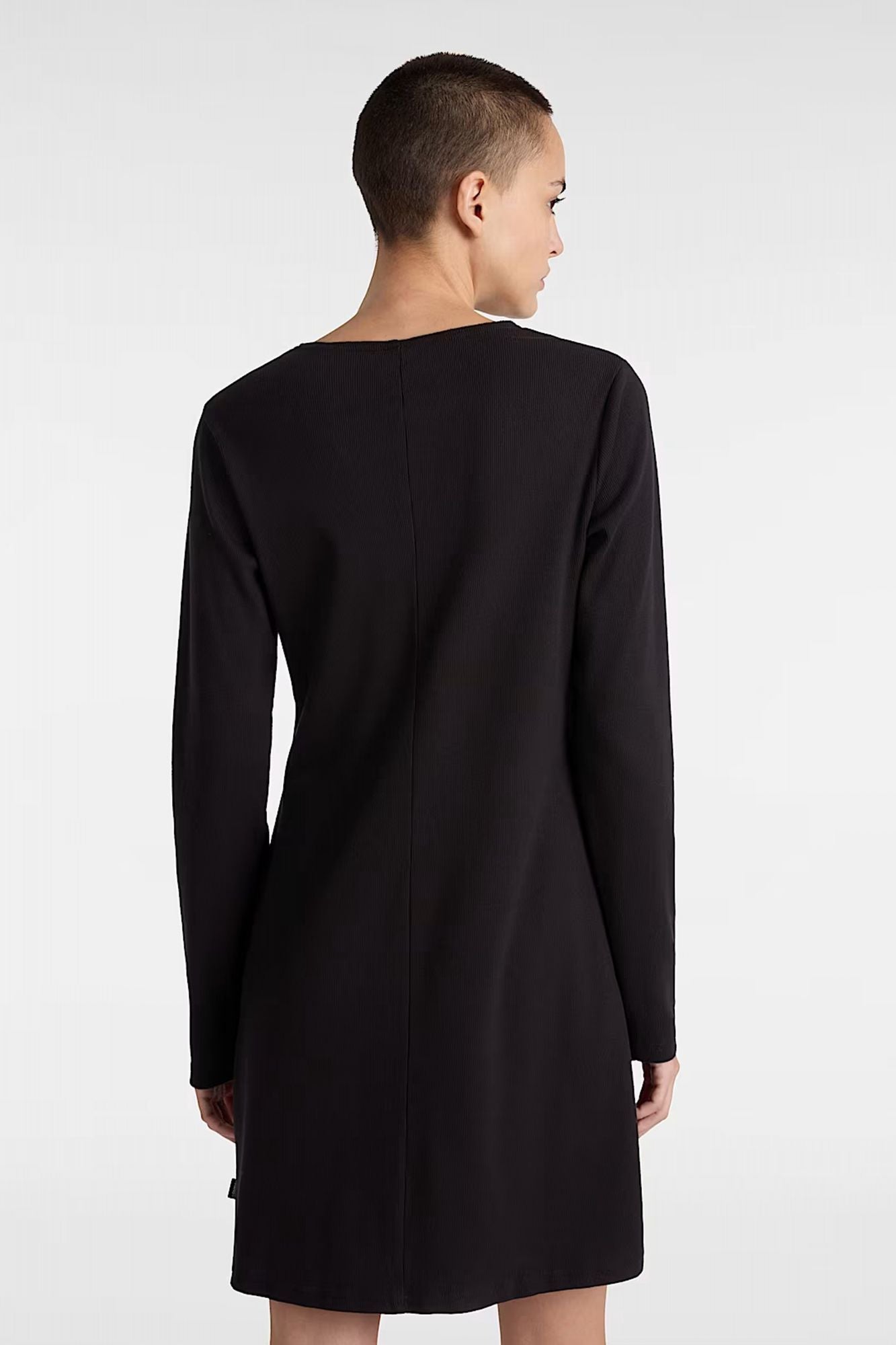 VANS DREW RIB LS DRESS en color NEGRO (3)