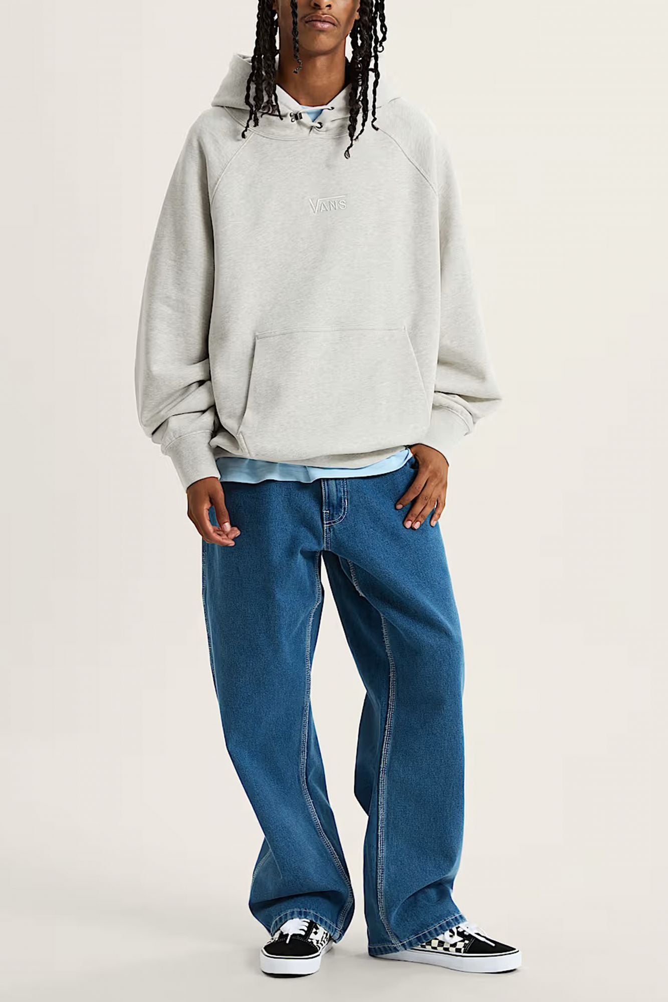 VANS LX PREMIUM HOODIE FLEE en color GRIS (4)