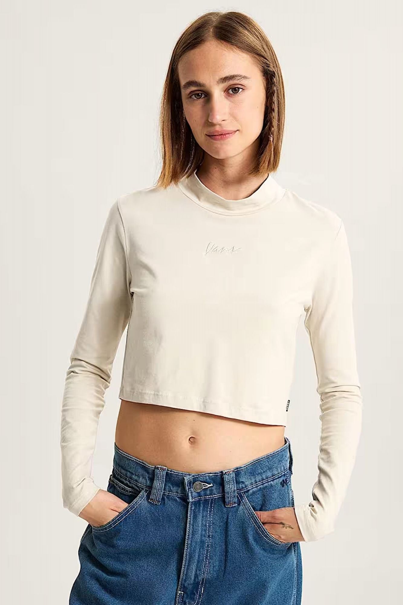 VANS SCRIPT MINI MOCK LS en color BEIS (1)