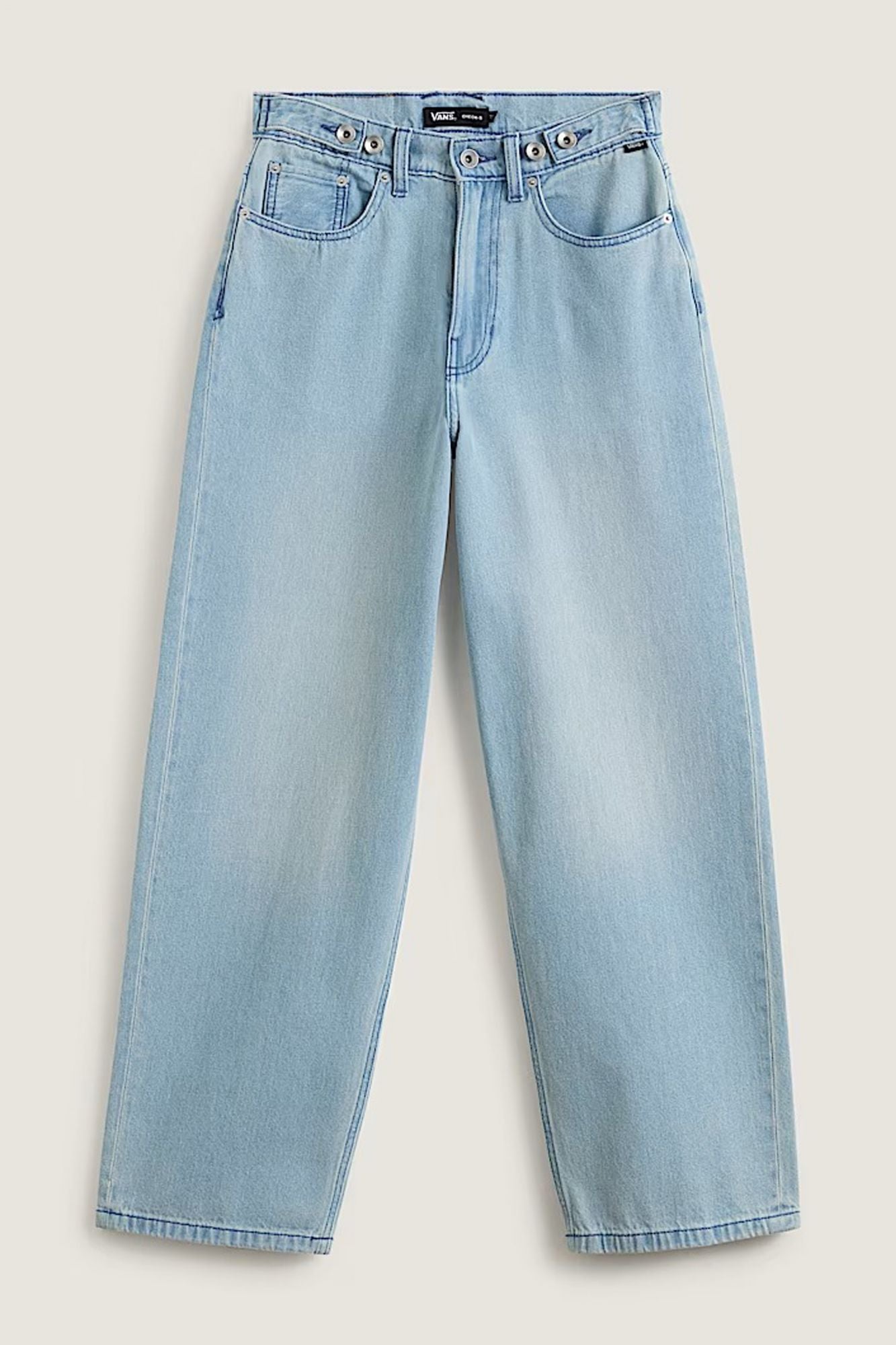 VANS CINCHED CHECK 5 BAGGY en color AZUL (2)