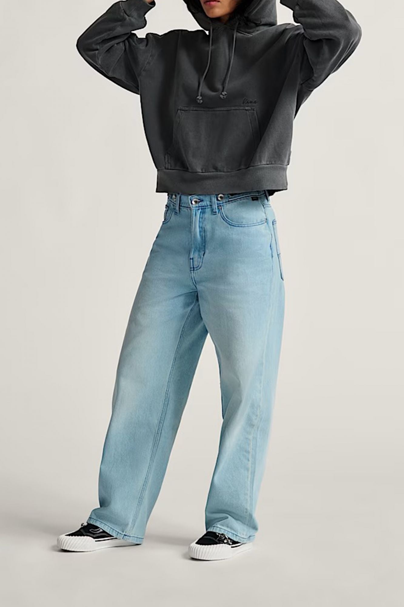 VANS CINCHED CHECK 5 BAGGY en color AZUL (4)