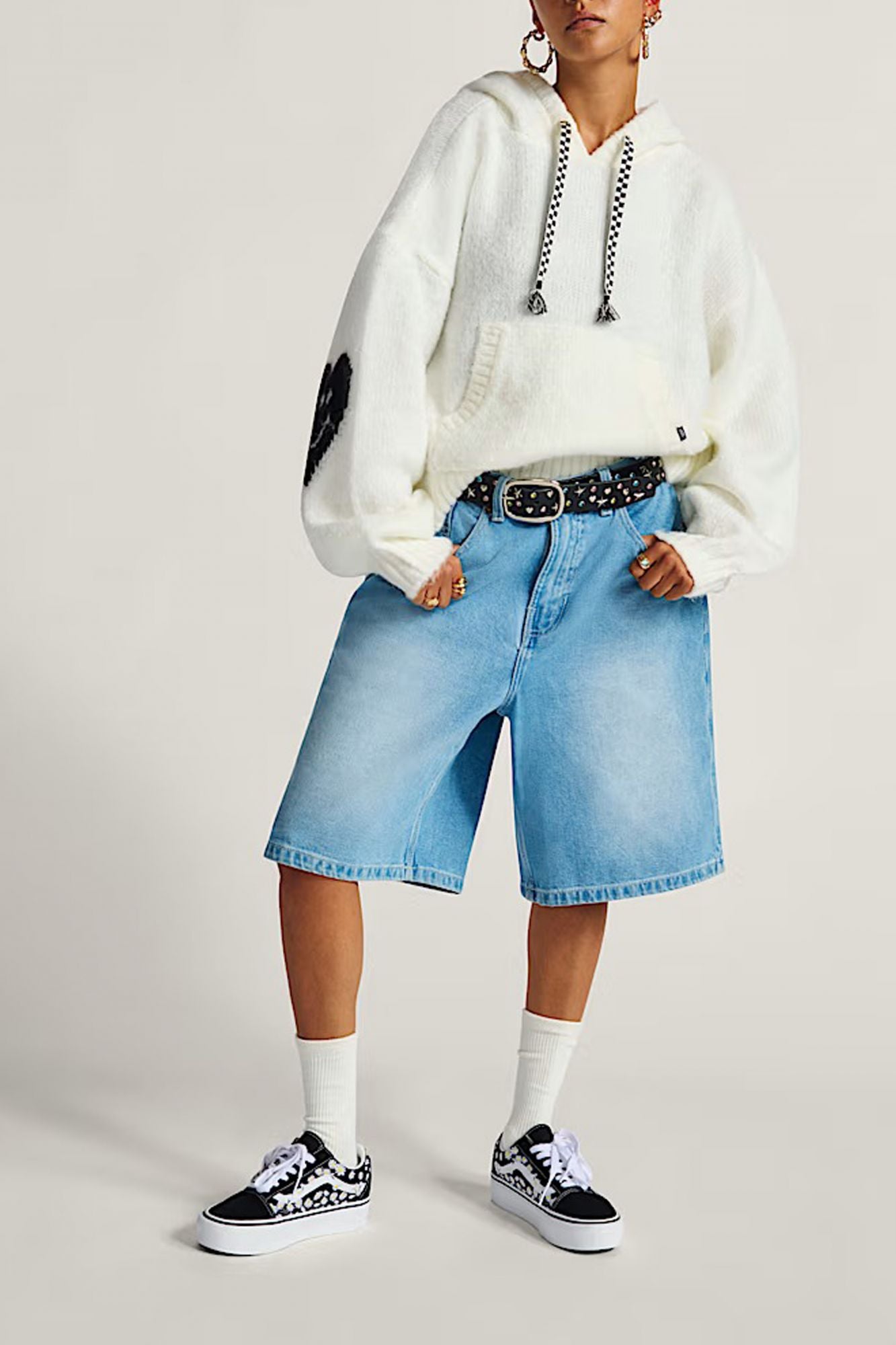 VANS KAWAII SWEATER HOODIE en color BLANCO (3)