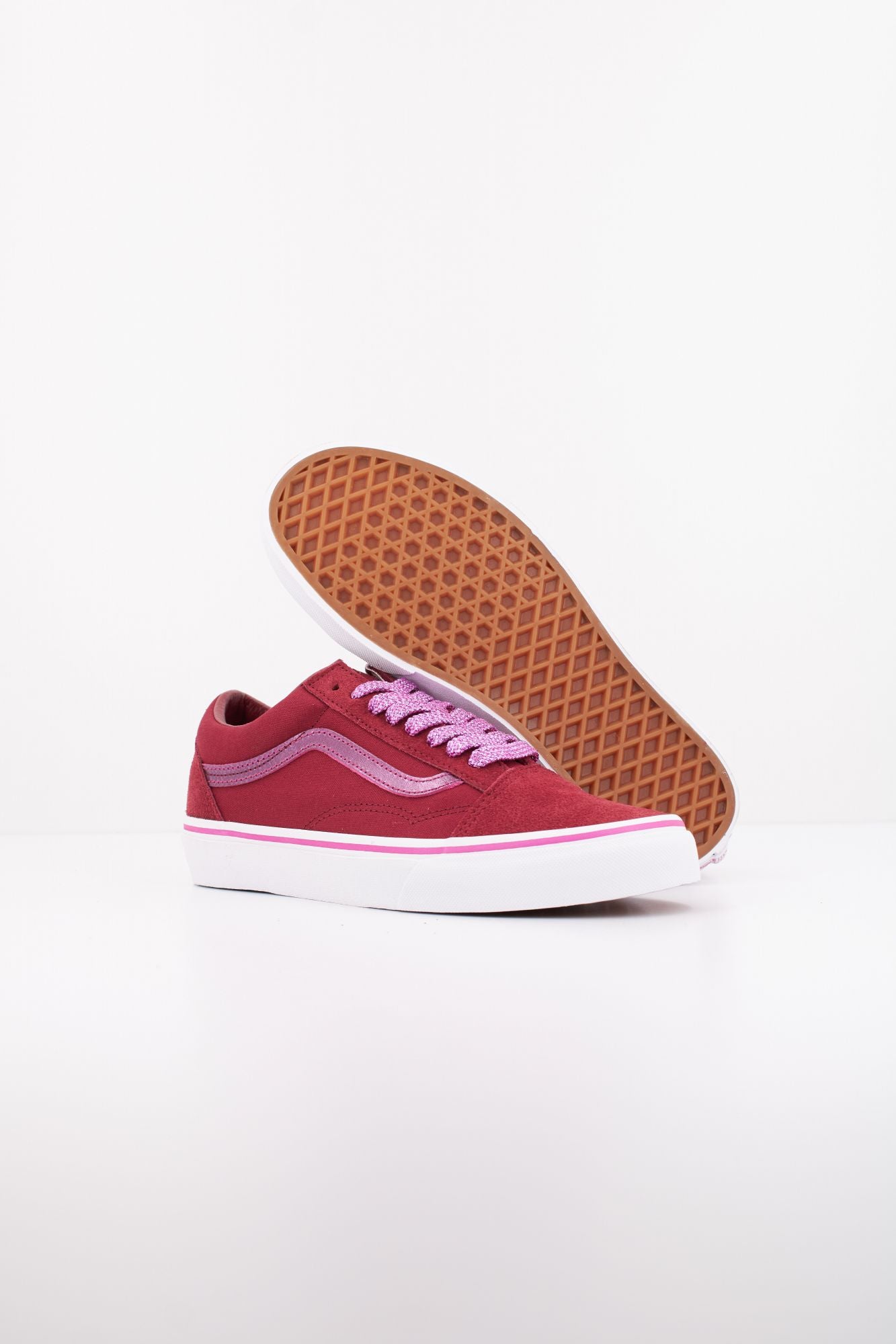 VANS OLD SKOOL MTLC en color BURDEOS (5)