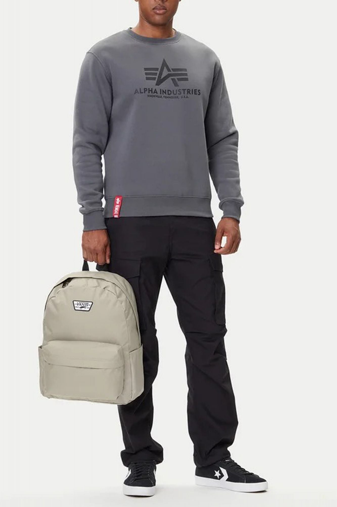 VANS OLD SKOOL BACKPACK en color GRIS (4)