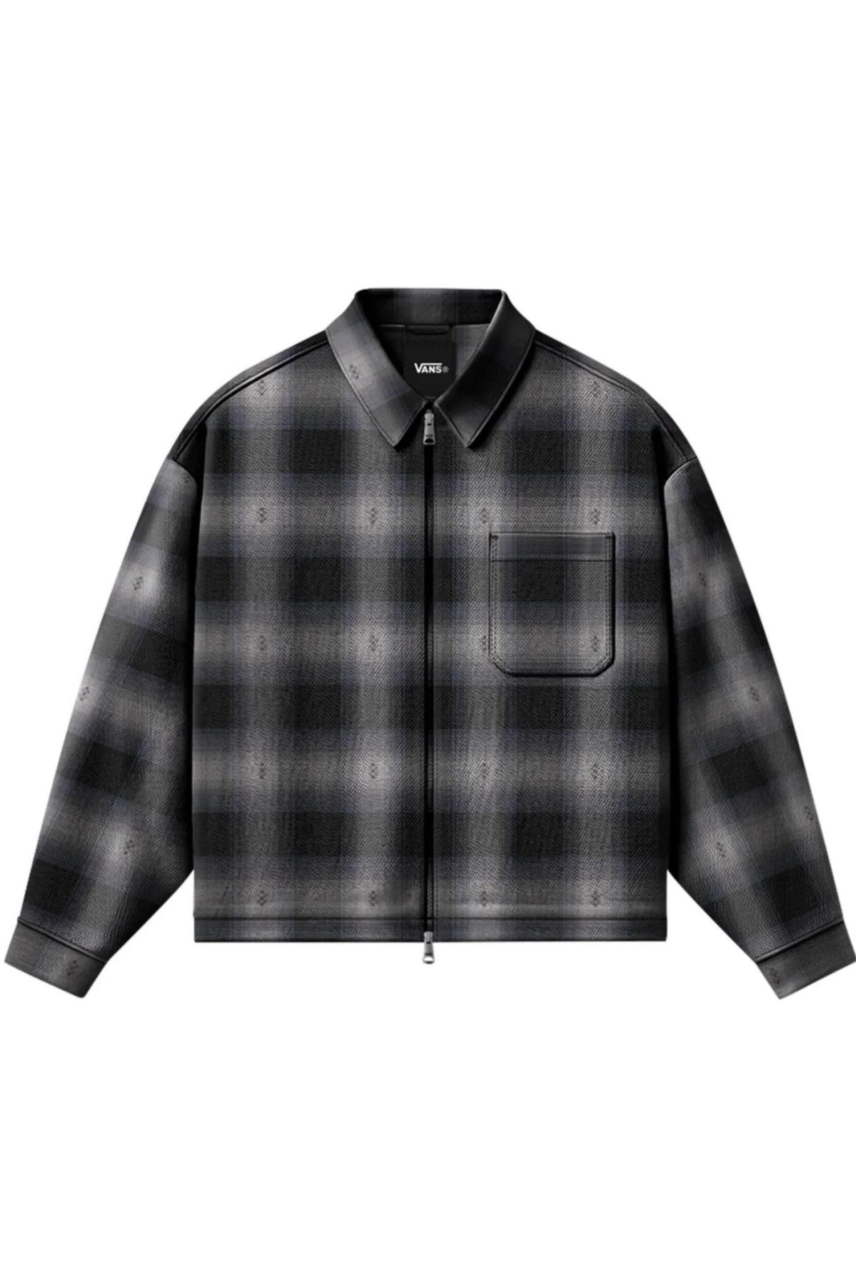 VANS VN000U57BLK1 LARKSPUR ZIP PLAID en color NEGRO (1)