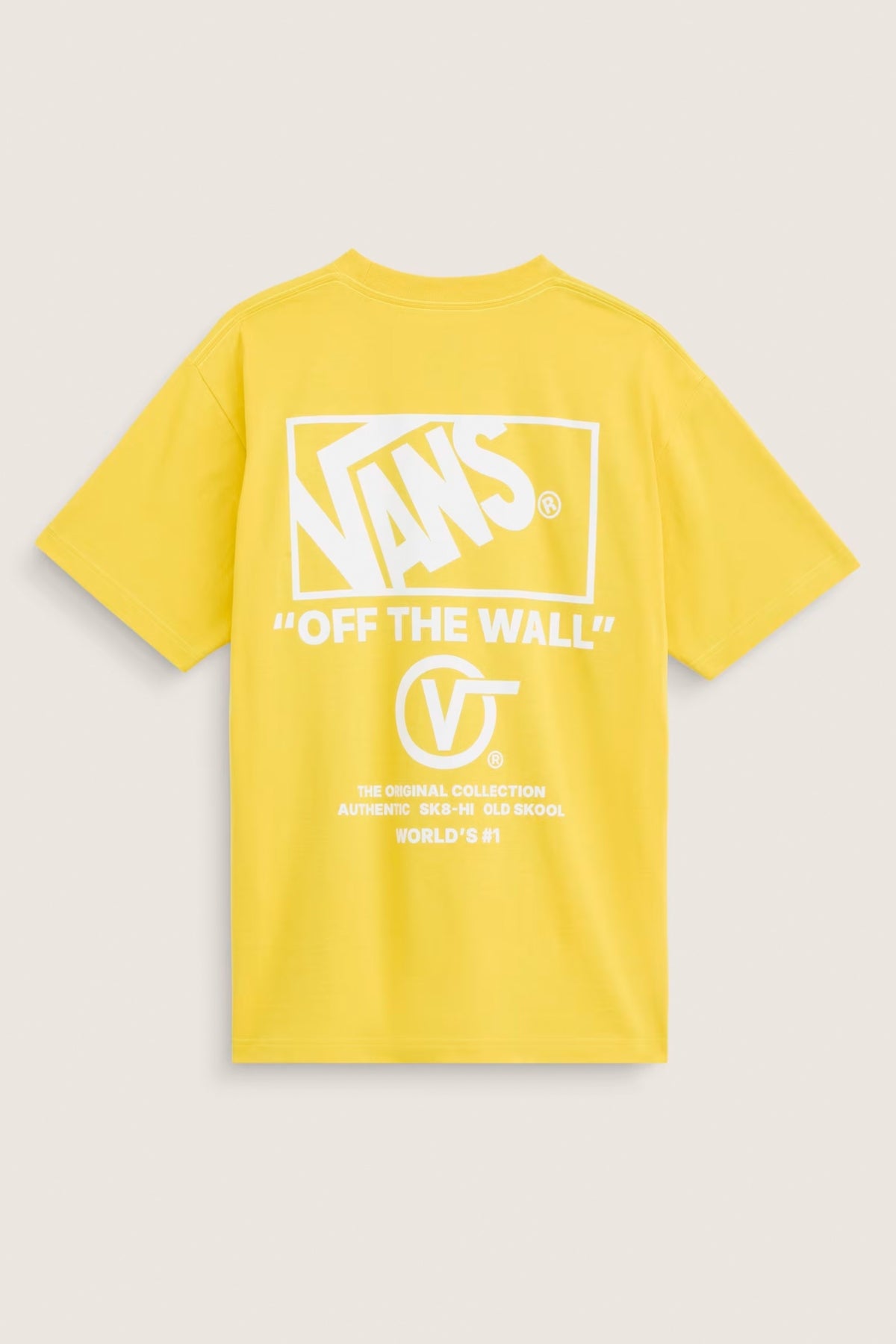 VANS VN000PEWGRV1 STACKED HI SS TEE en color AMARILLO (3)