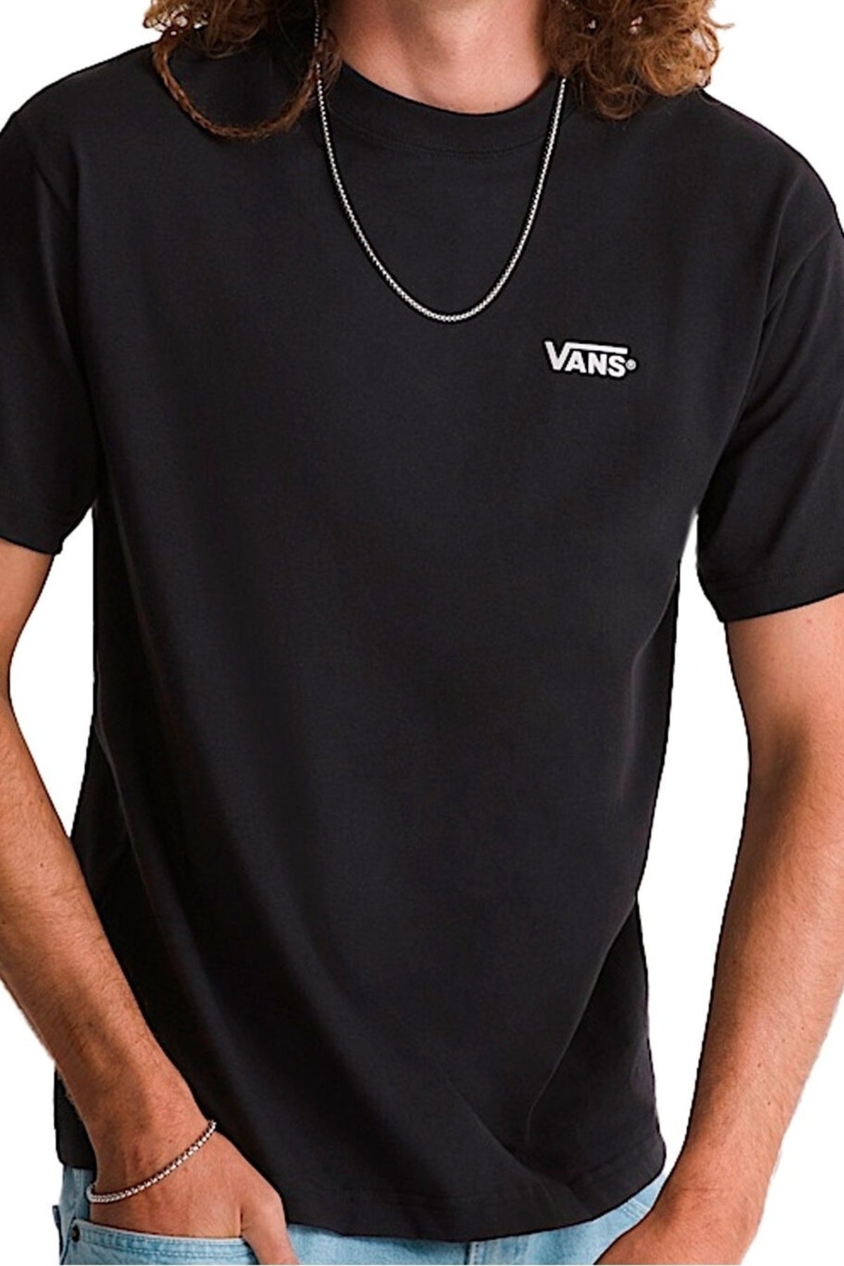 VANS VN000TBXY281 NEW LEFT CHEST SS TEE en color NEGRO (3)