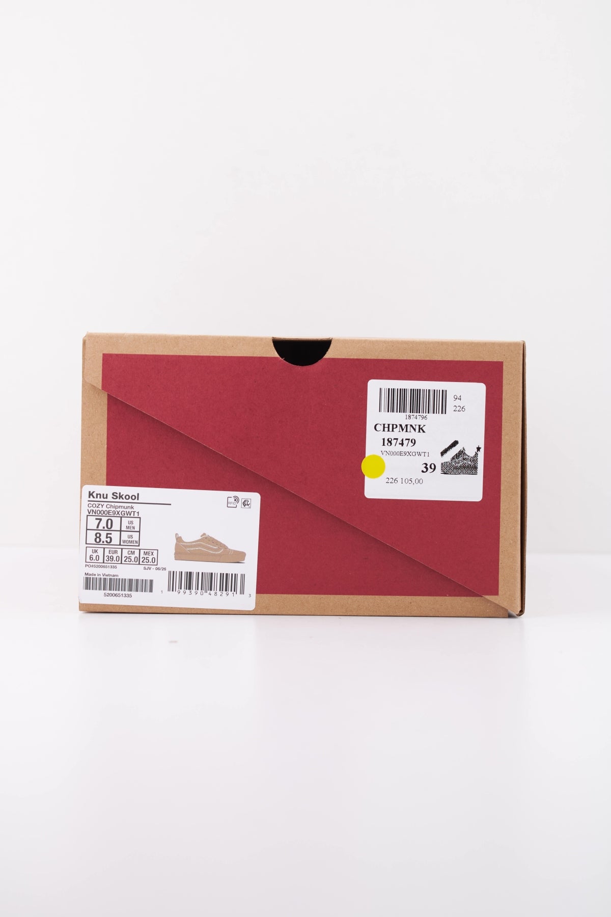 VANS KNU SKOOL COZY VN000E9XGWT1 en color MARRON CLARO (6)